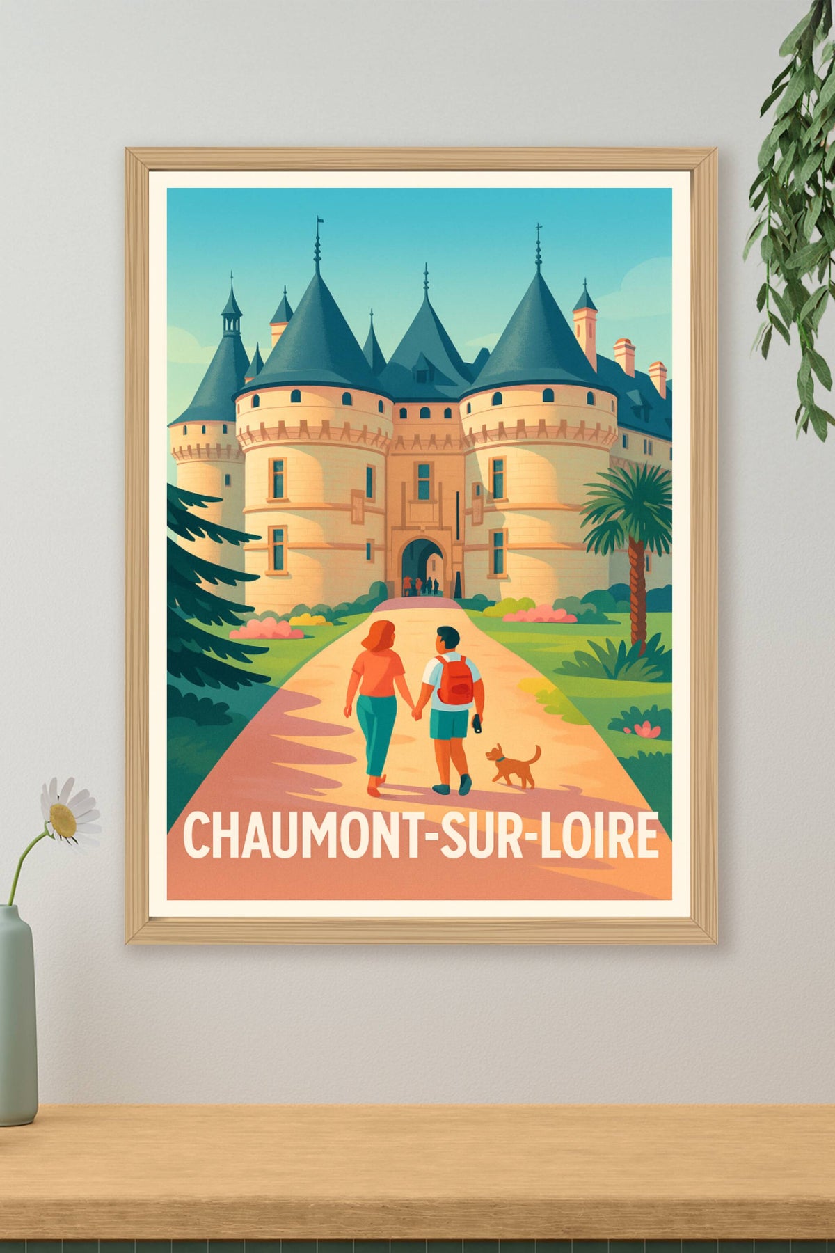 Affiche Chaumont-sur-Loire — Découvrez le charme historique · poster d'art de Chaumont-sur-Loire