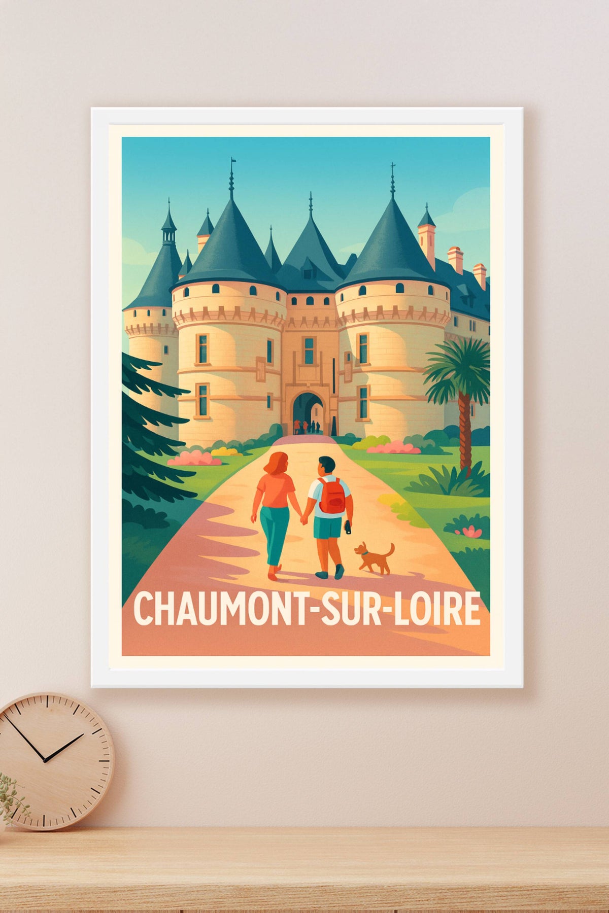 Affiche Chaumont-sur-Loire — Découvrez le charme historique · poster d'art de Chaumont-sur-Loire