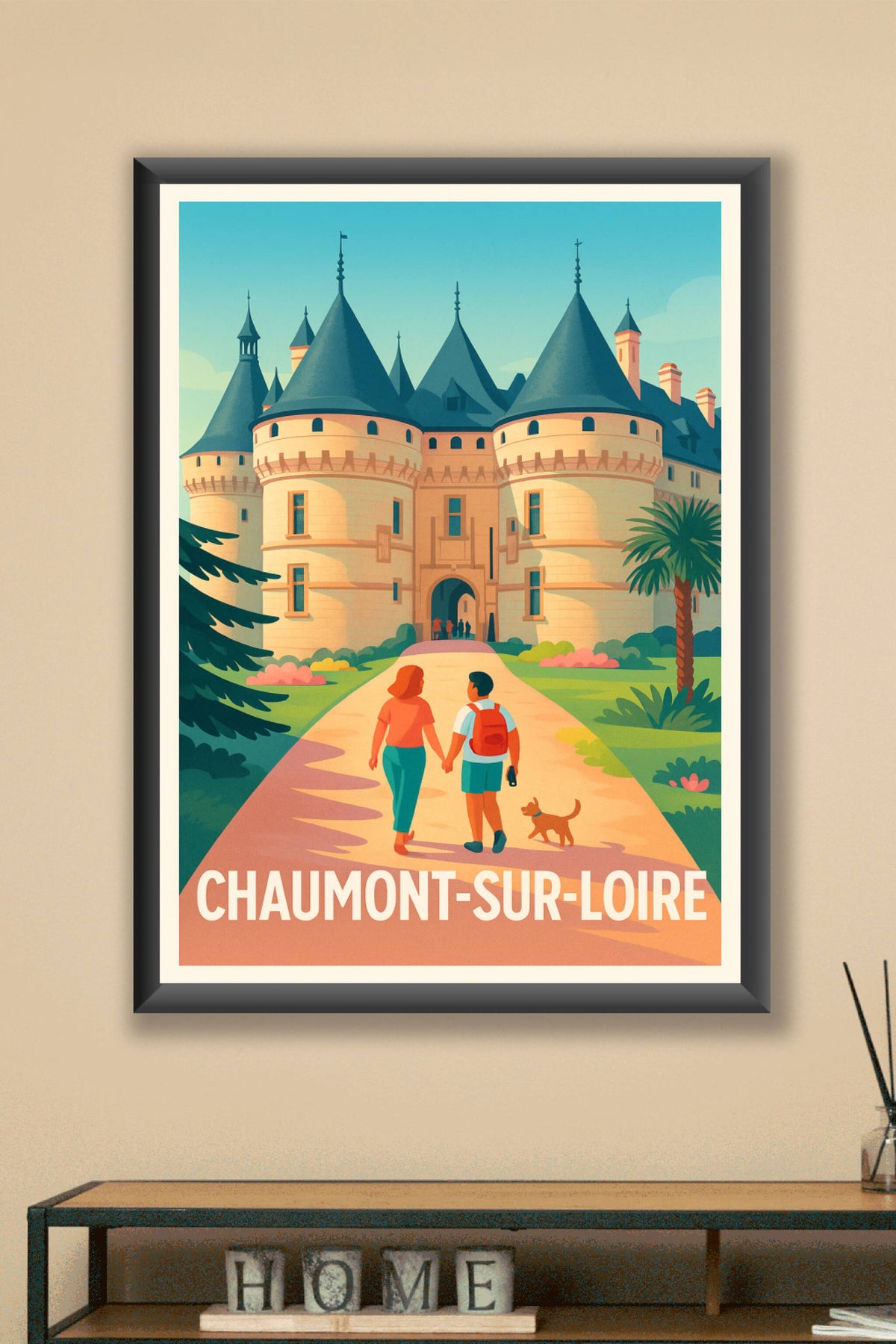 Affiche Chaumont-sur-Loire — Découvrez le charme historique · poster d'art de Chaumont-sur-Loire