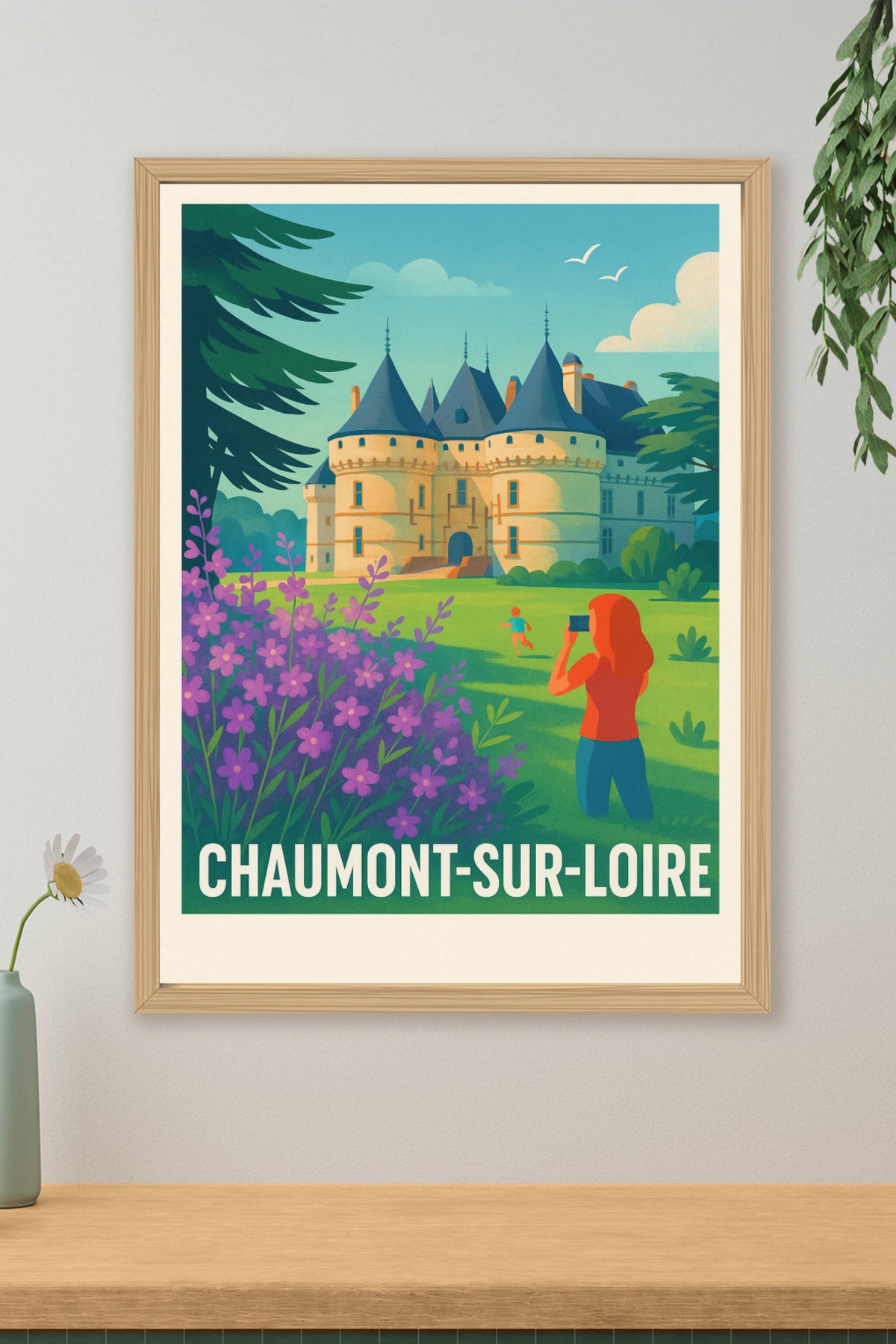 Affiche Chaumont-sur-Loire — Un joyau de la Renaissance en pleine nature · poster d'art de Chaumont-sur-Loire