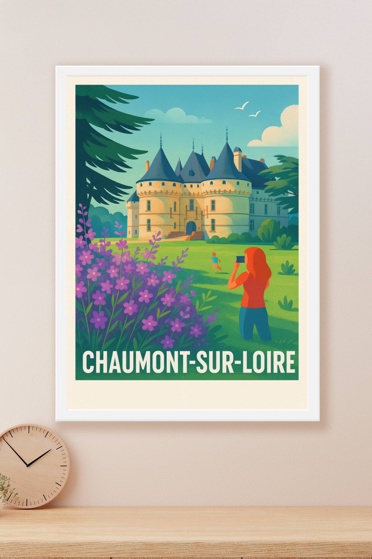 Affiche Chaumont-sur-Loire — Un joyau de la Renaissance en pleine nature · poster d'art de Chaumont-sur-Loire