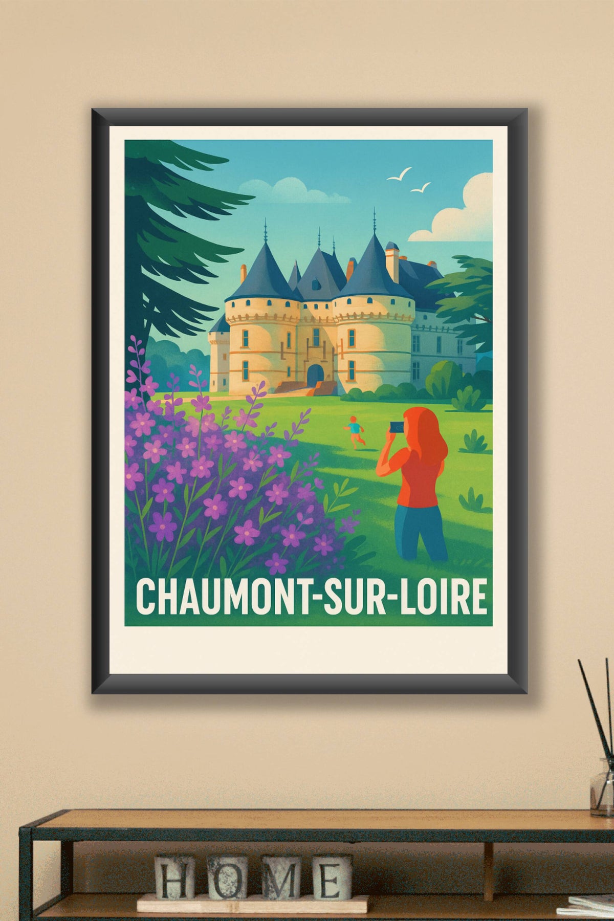 Affiche Chaumont-sur-Loire — Un joyau de la Renaissance en pleine nature · poster d'art de Chaumont-sur-Loire