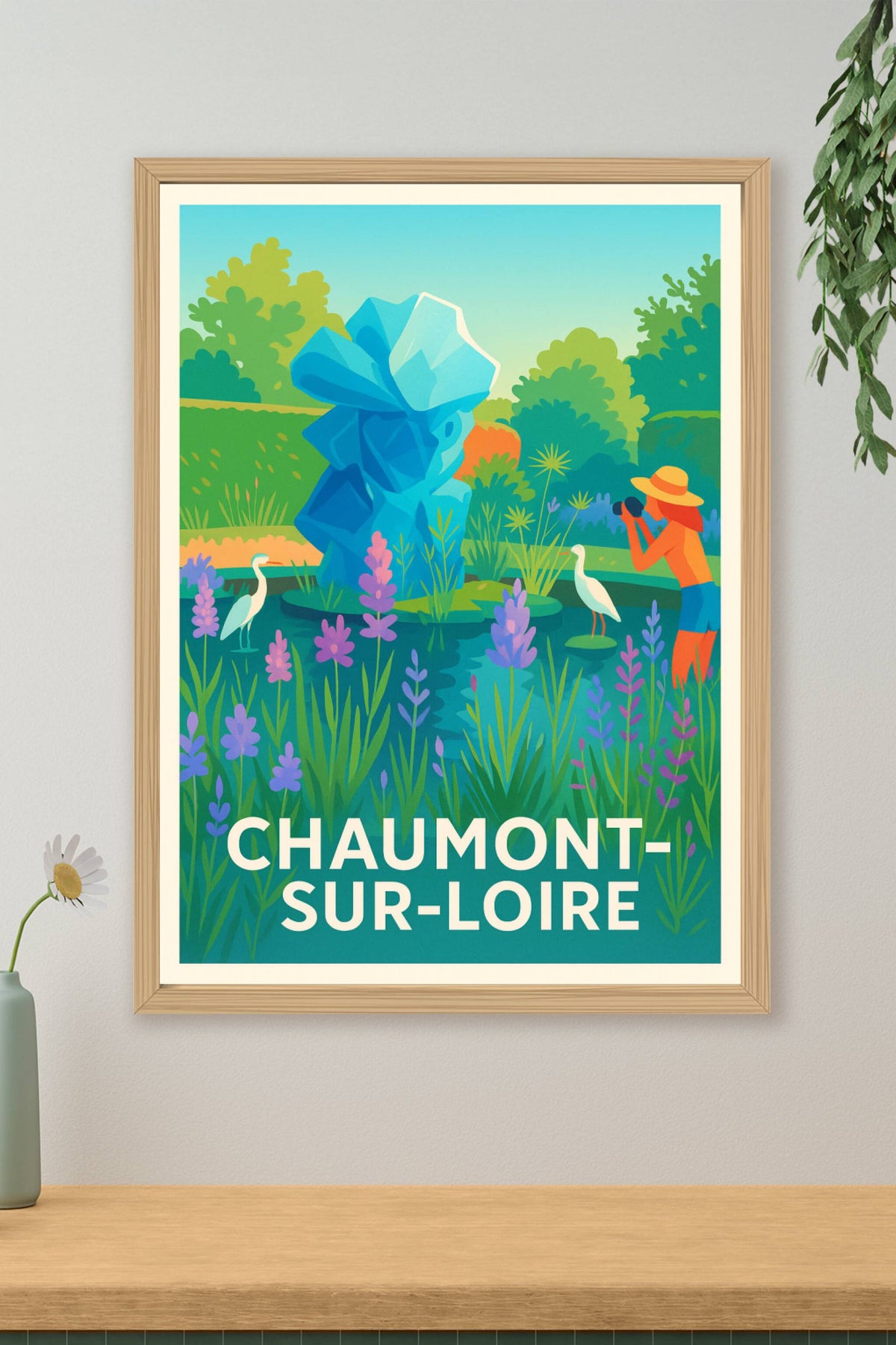Affiche Chaumont-sur-Loire — L'art et la nature en harmonie · poster d'art de Chaumont-sur-Loire