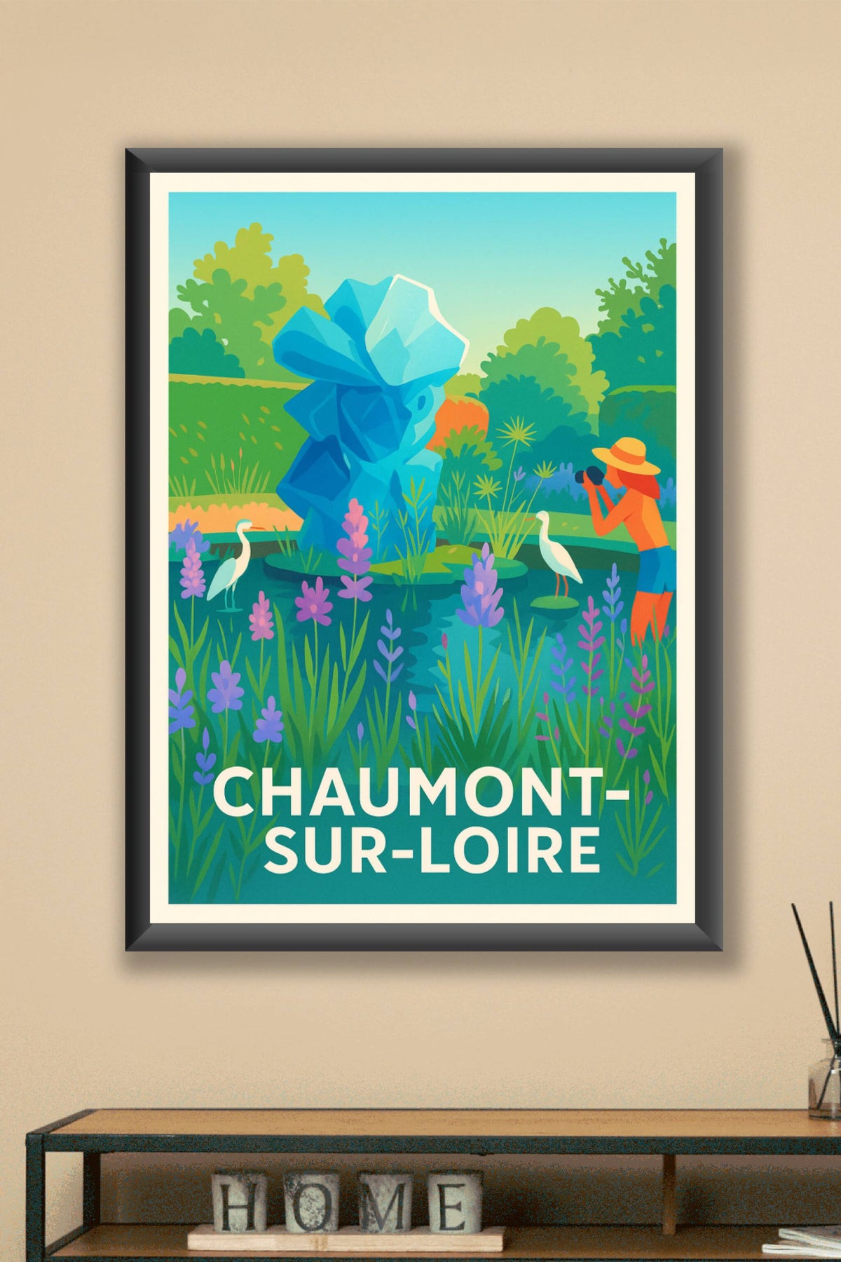 Affiche Chaumont-sur-Loire — L'art et la nature en harmonie · poster d'art de Chaumont-sur-Loire