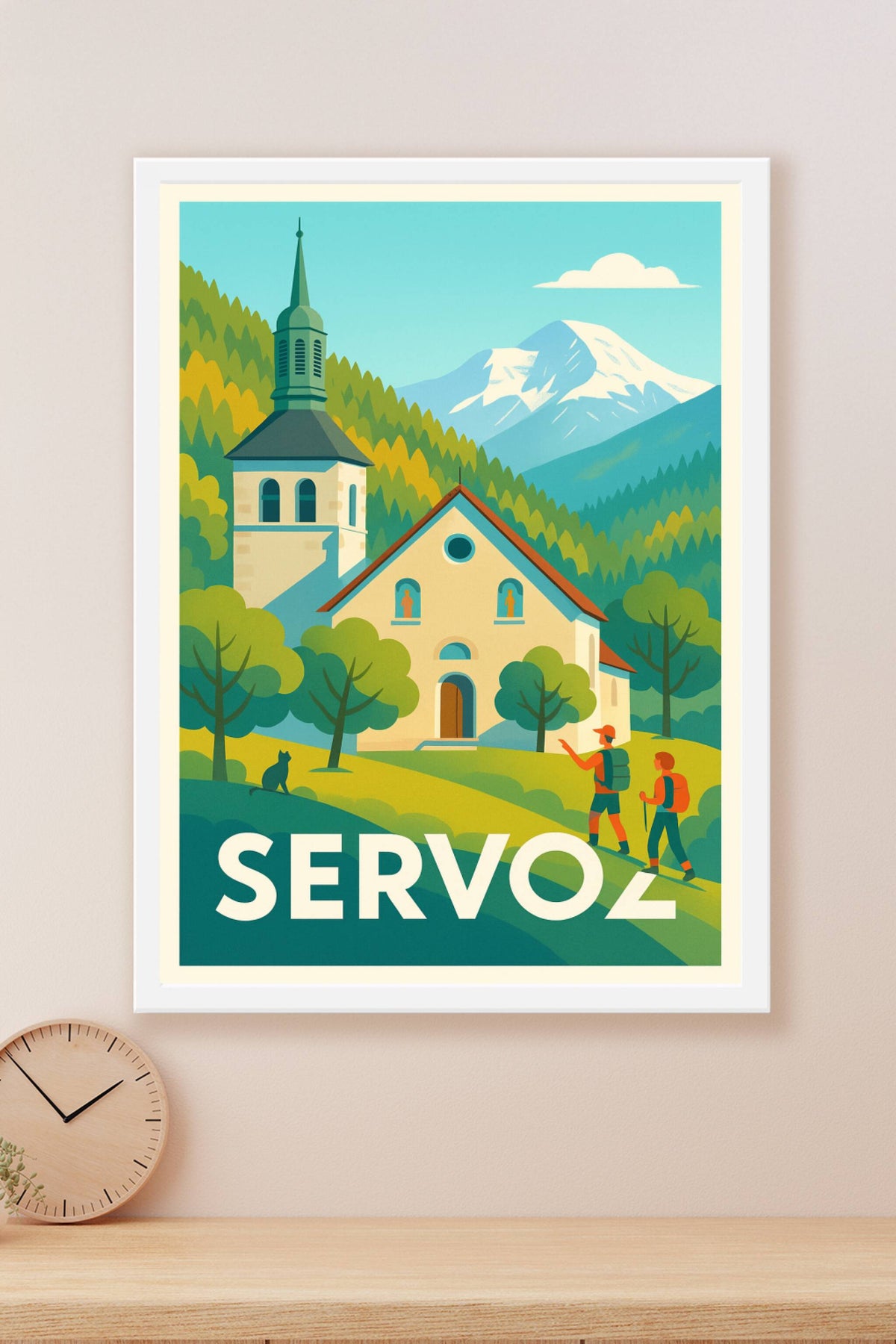 Affiche Servoz — Escapade alpine et charme authentique · poster d'art de Servoz