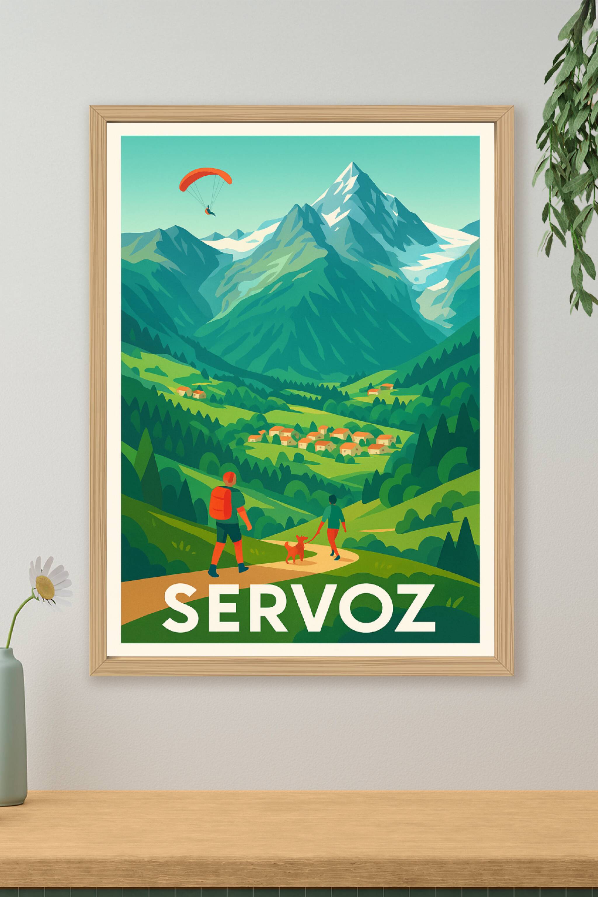Affiche de Servoz - Évasion nature au cœur des Alpes