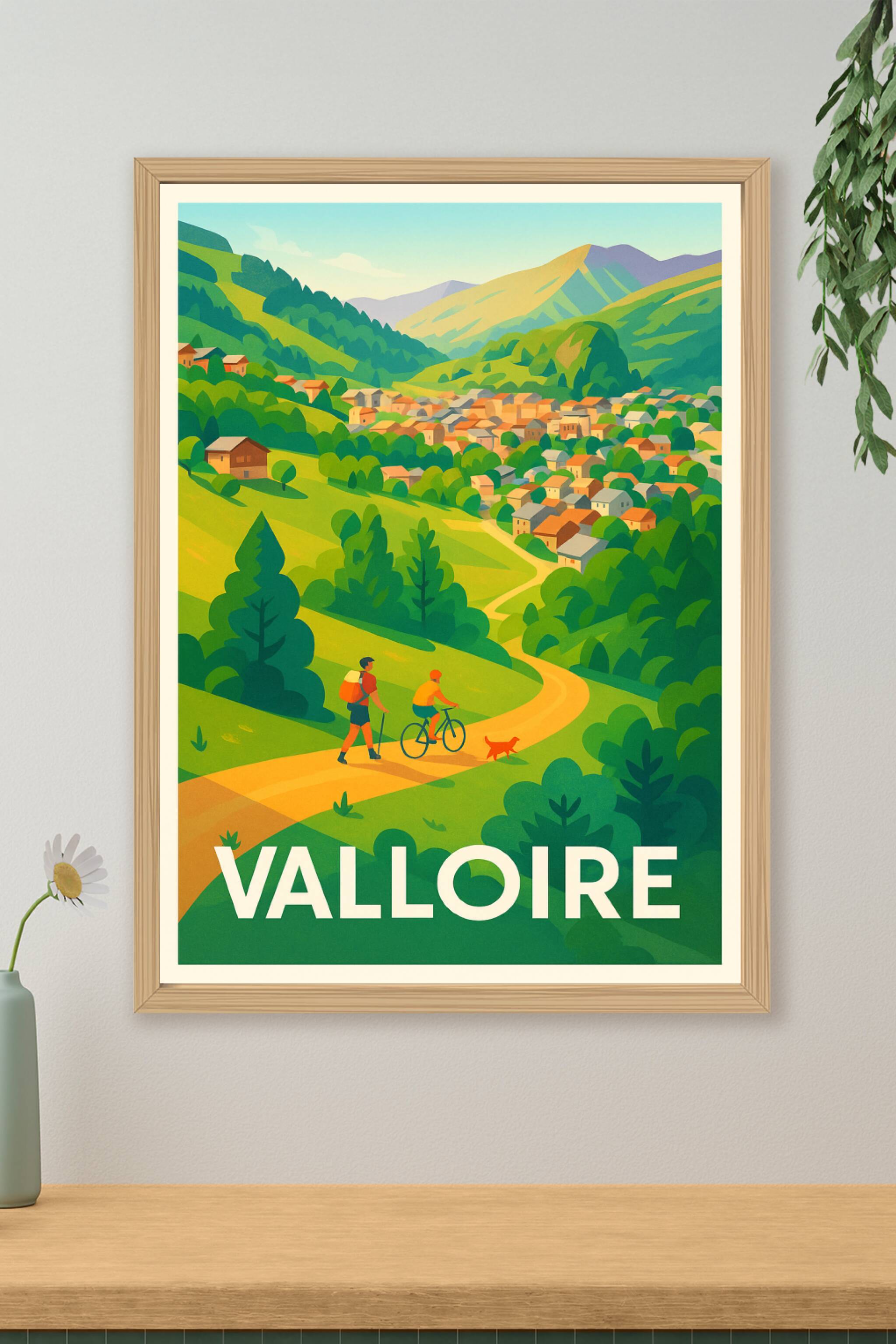 Affiche de Valloire - Évasion nature entre montagnes et village