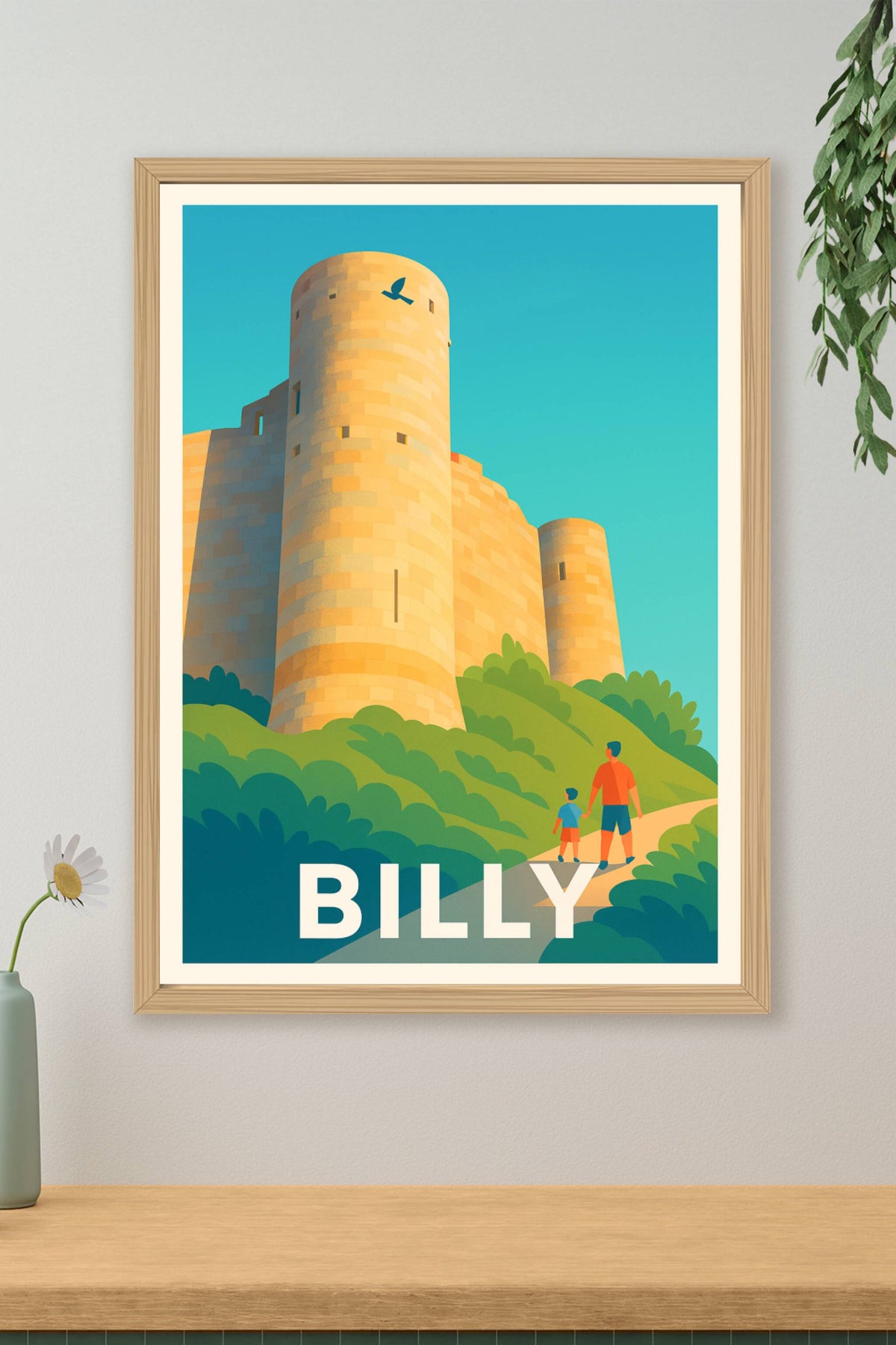 Affiche Billy — Exploration et patrimoine grandeur nature · poster d'art de Billy