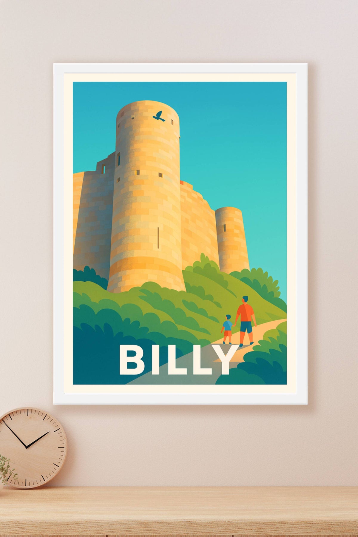 Affiche Billy — Exploration et patrimoine grandeur nature · poster d'art de Billy