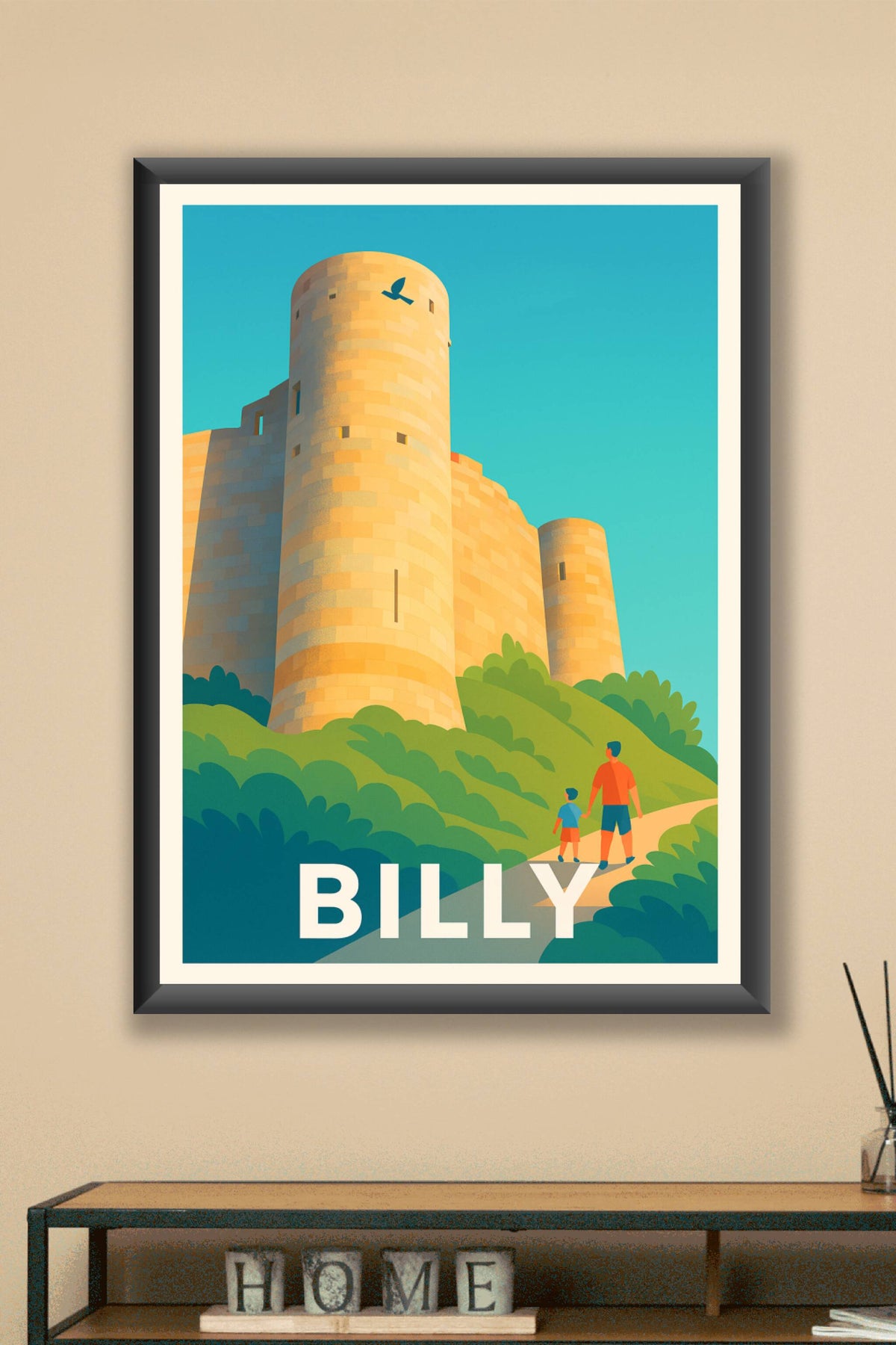Affiche Billy — Exploration et patrimoine grandeur nature · poster d'art de Billy