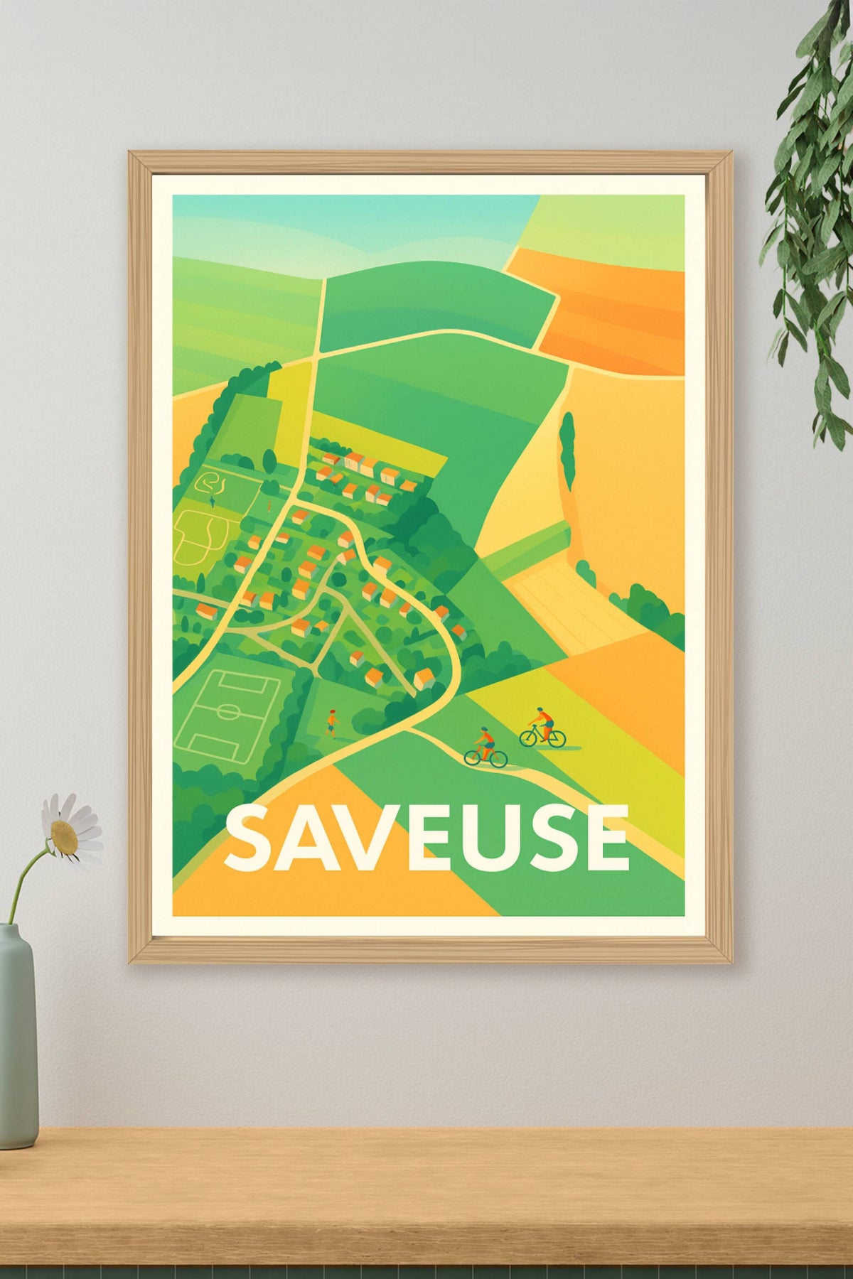Affiche Saveuse — Charme rural et douceur de vivre · poster d'art de Saveuse