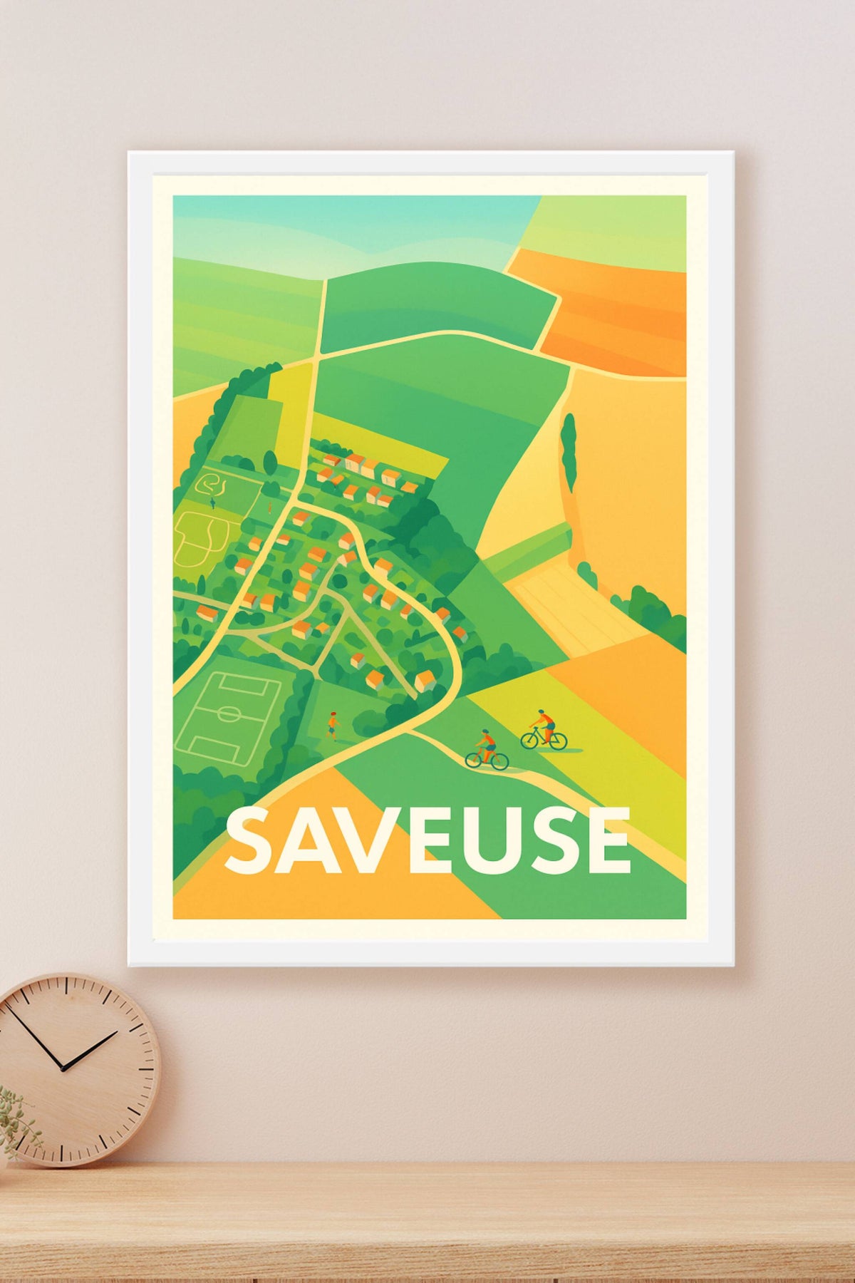 Affiche Saveuse — Charme rural et douceur de vivre · poster d'art de Saveuse