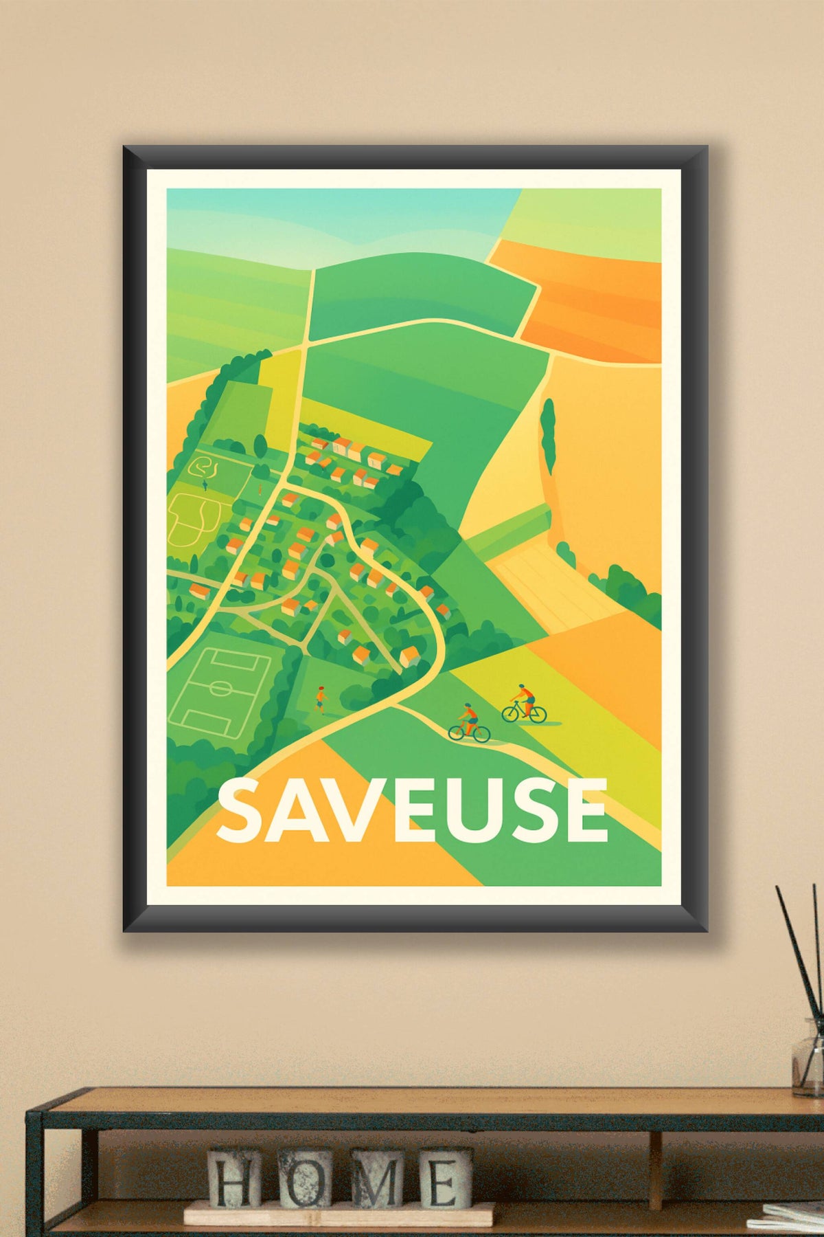 Affiche Saveuse — Charme rural et douceur de vivre · poster d'art de Saveuse