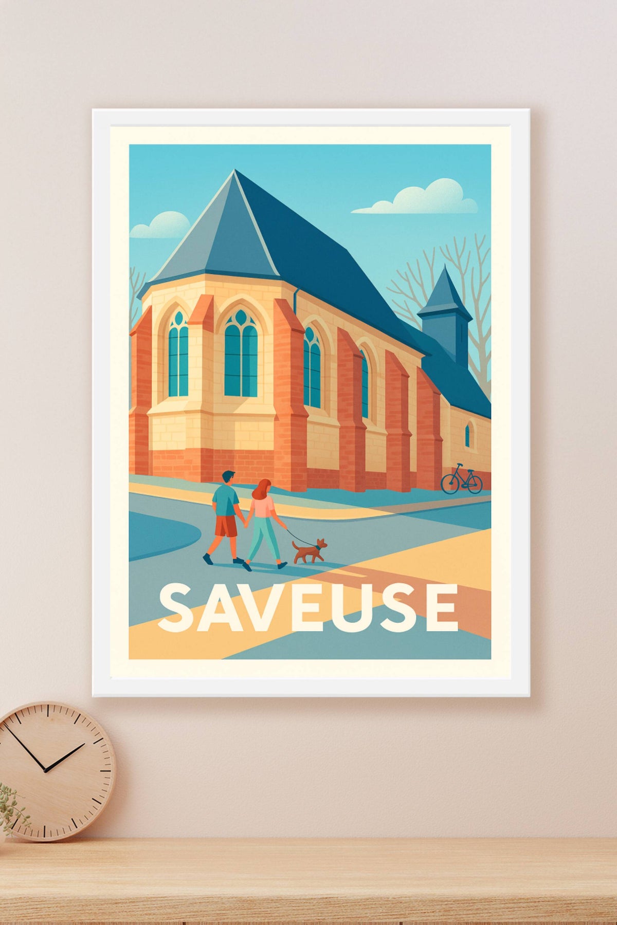 Affiche Saveuse — Promenade paisible en cœur de ville · poster d'art de Saveuse
