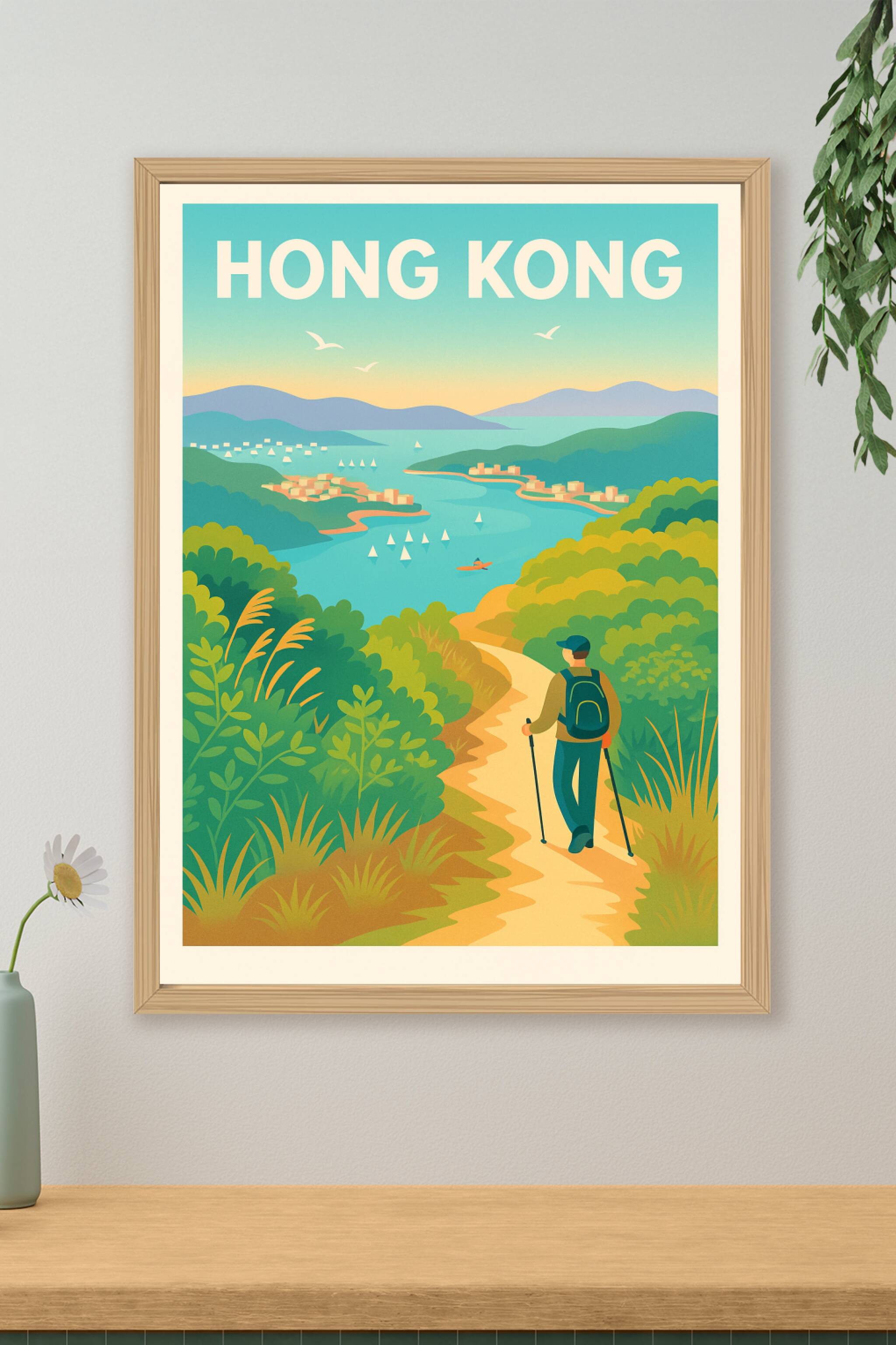 Affiche de Hong Kong - Évasion et nature retrouvée