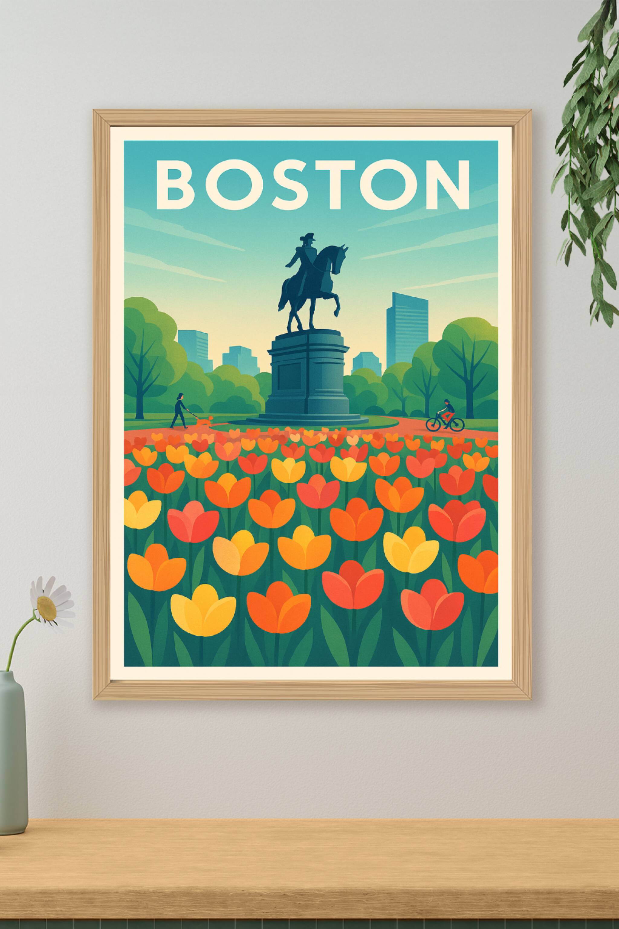 Affiche de Boston - Le charme historique au cœur du parc