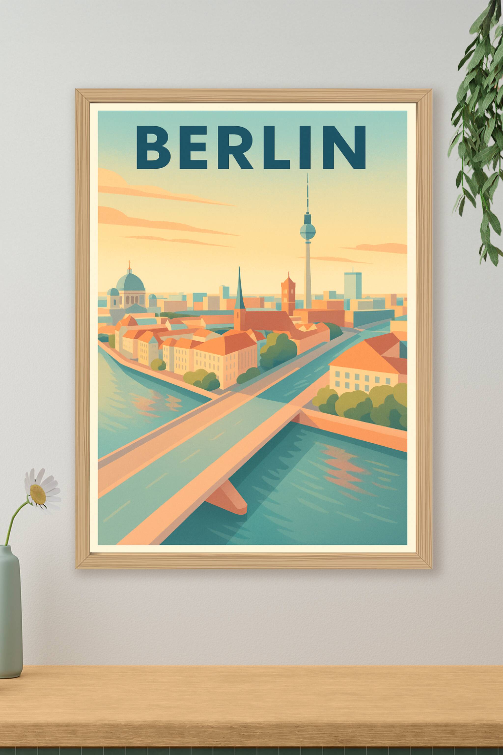 Affiche de Berlin - Horizon en douceur sur la capitale allemande