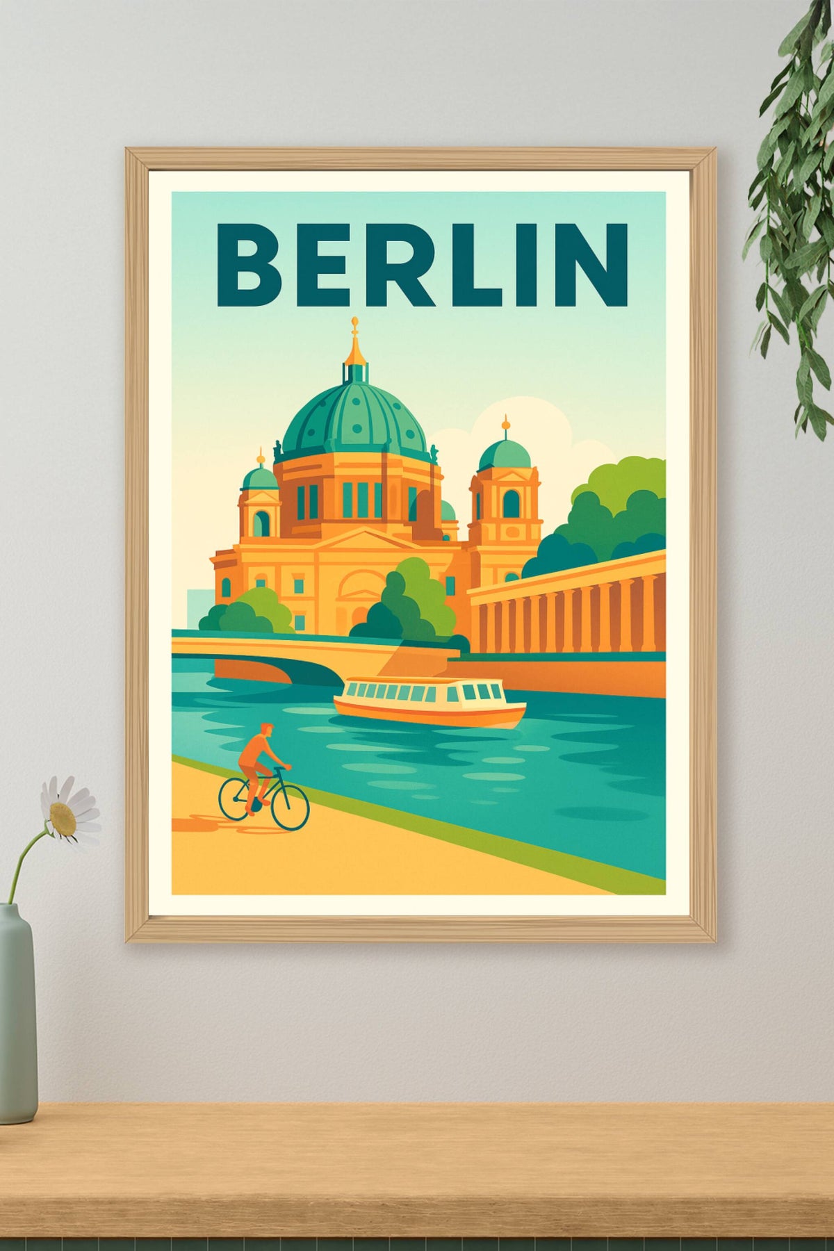Affiche Berlin — L'élégance au fil de l'eau · poster d'art de Berlin