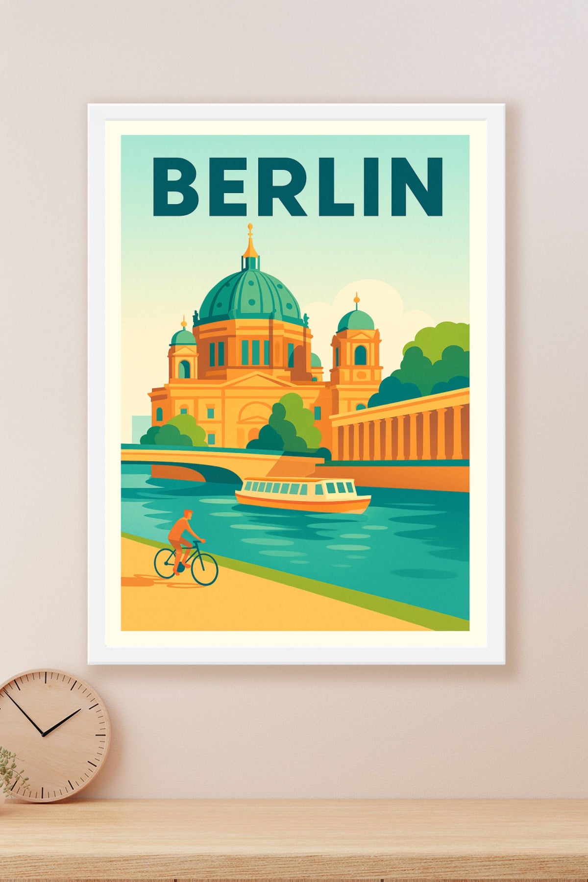 Affiche Berlin — L'élégance au fil de l'eau · poster d'art de Berlin