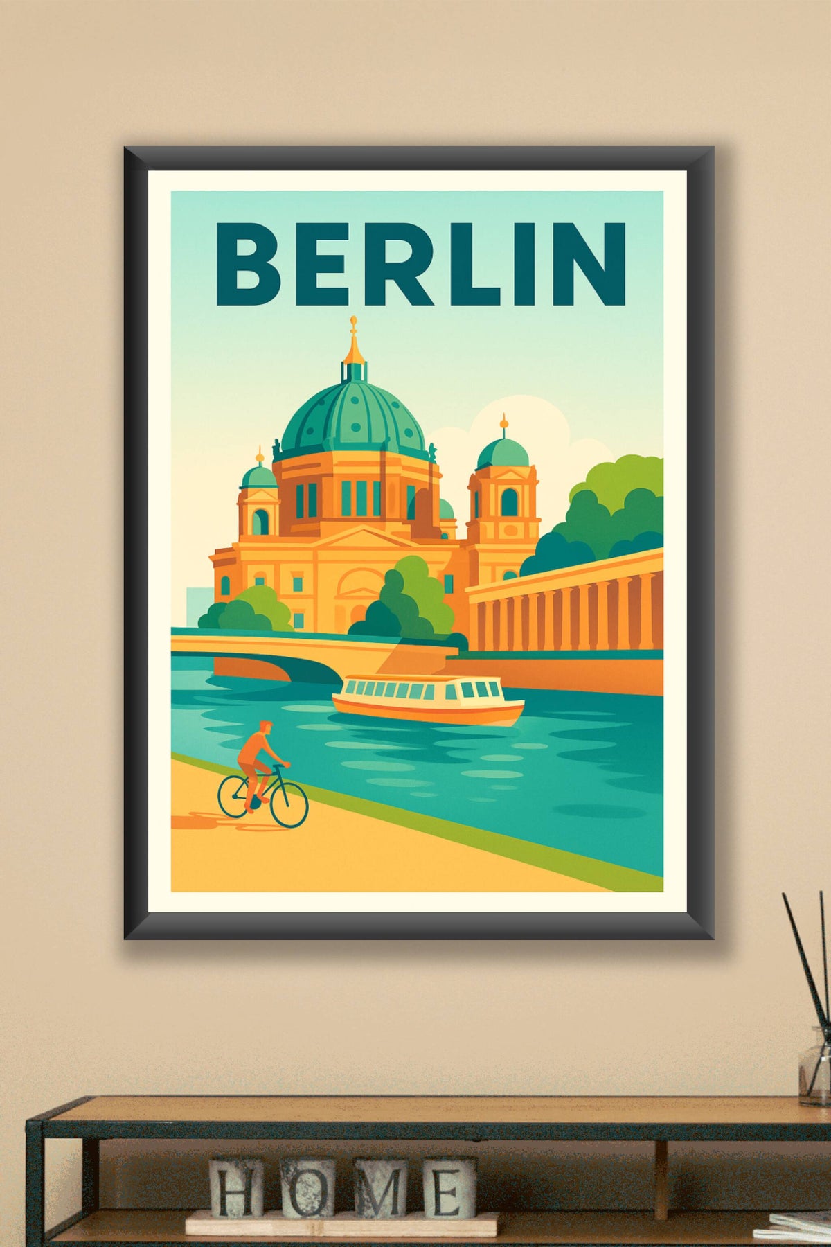 Affiche Berlin — L'élégance au fil de l'eau · poster d'art de Berlin