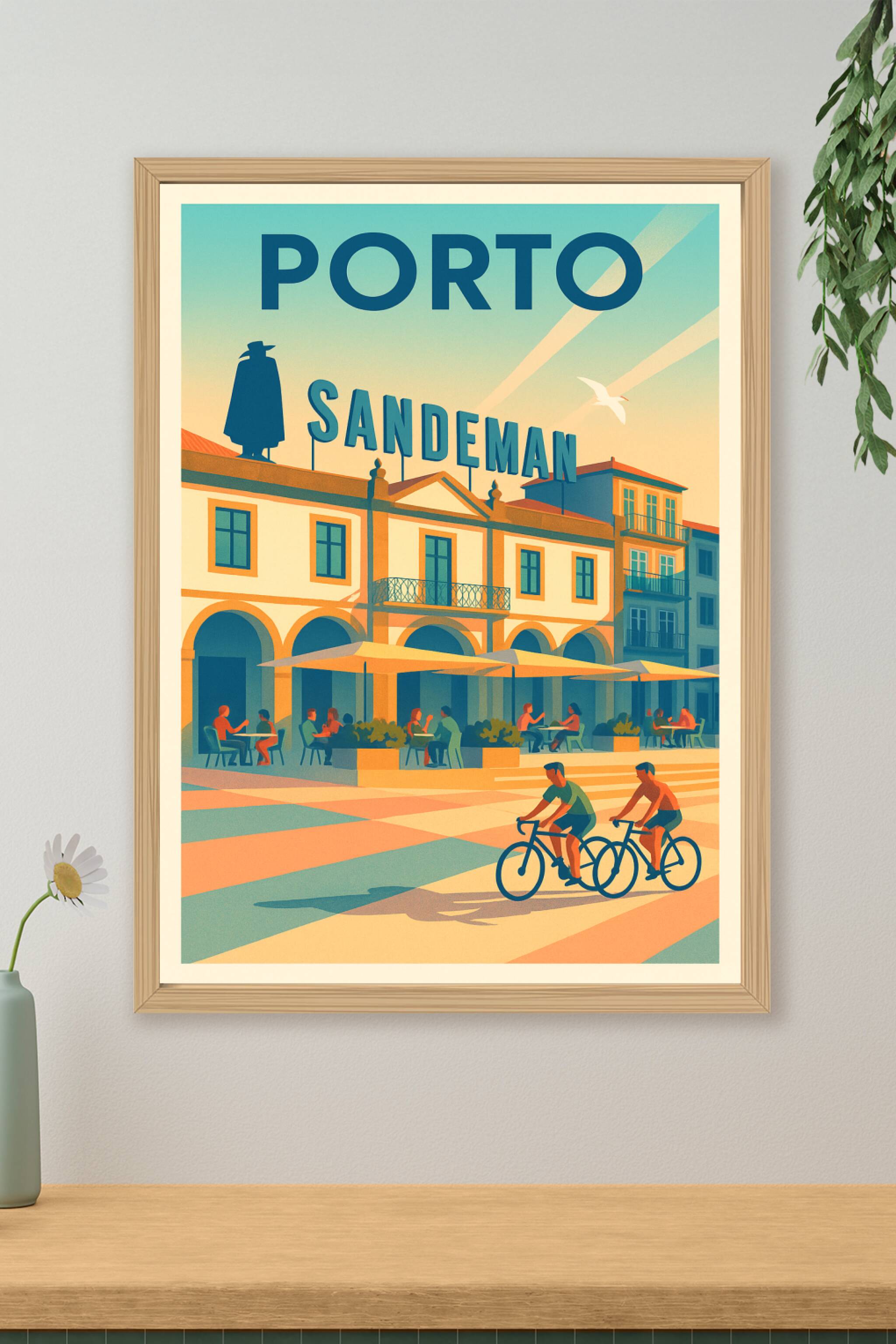 Affiche de Porto - Ambiance estivale au Sandeman