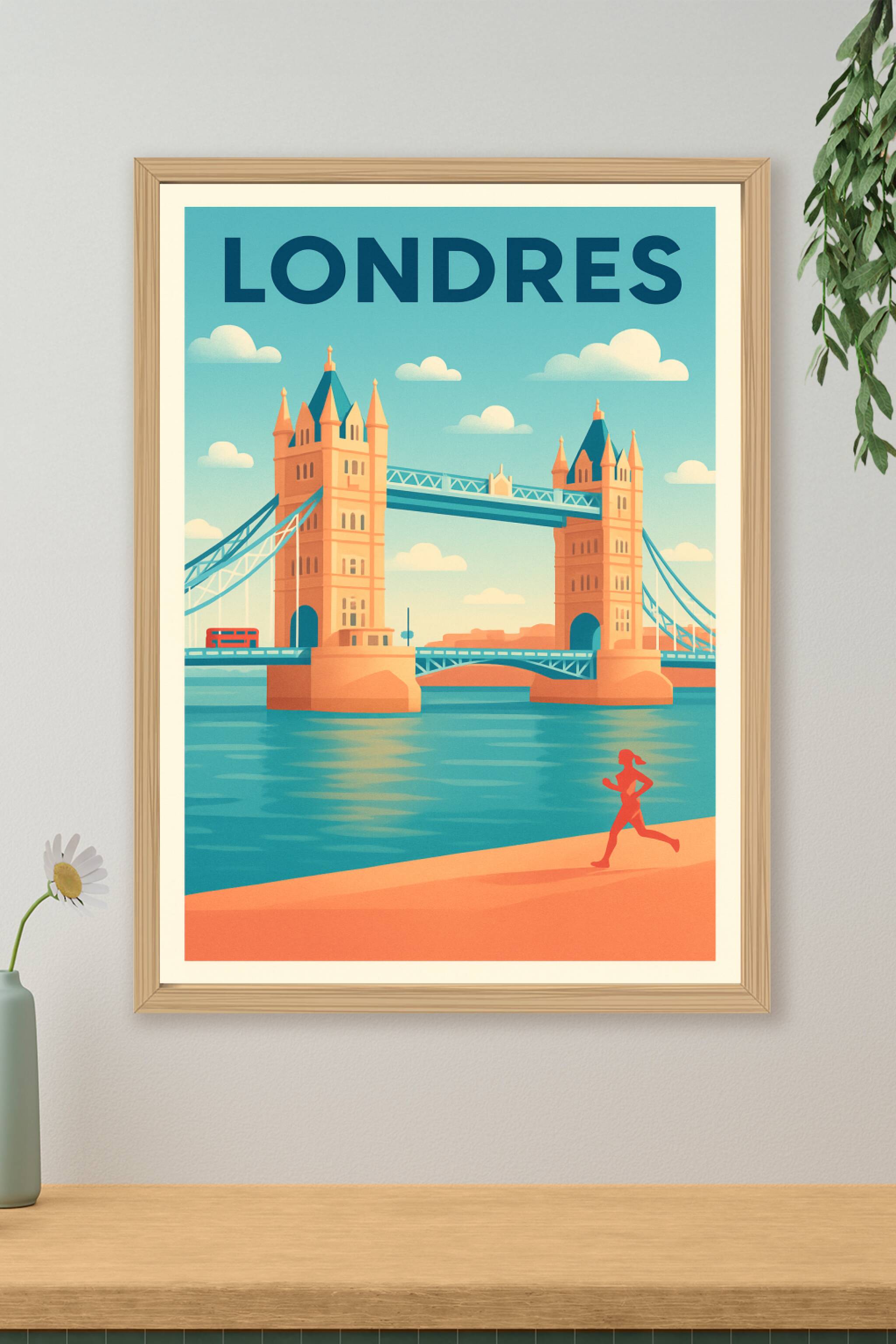 Affiche de Londres - L'iconique Tower Bridge en lumière douce