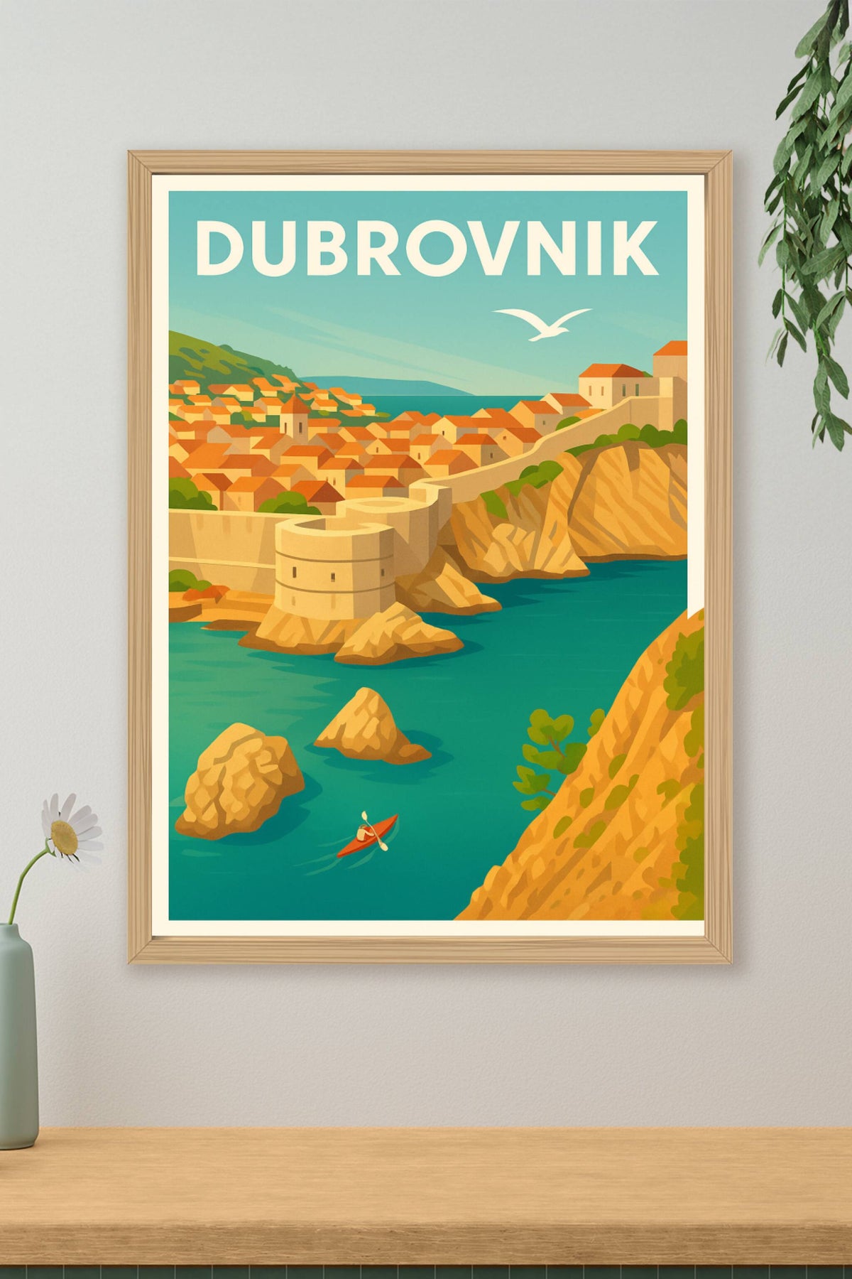 Affiche Dubrovnik — L'évasion méditerranéenne authentique · poster d'art de Dubrovnik