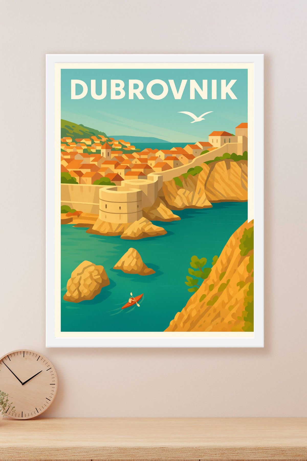Affiche Dubrovnik — L'évasion méditerranéenne authentique · poster d'art de Dubrovnik