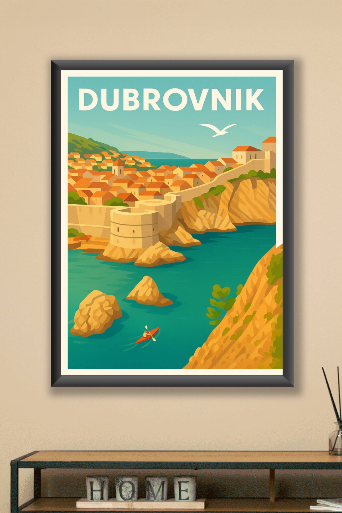 Affiche Dubrovnik — L'évasion méditerranéenne authentique · poster d'art de Dubrovnik