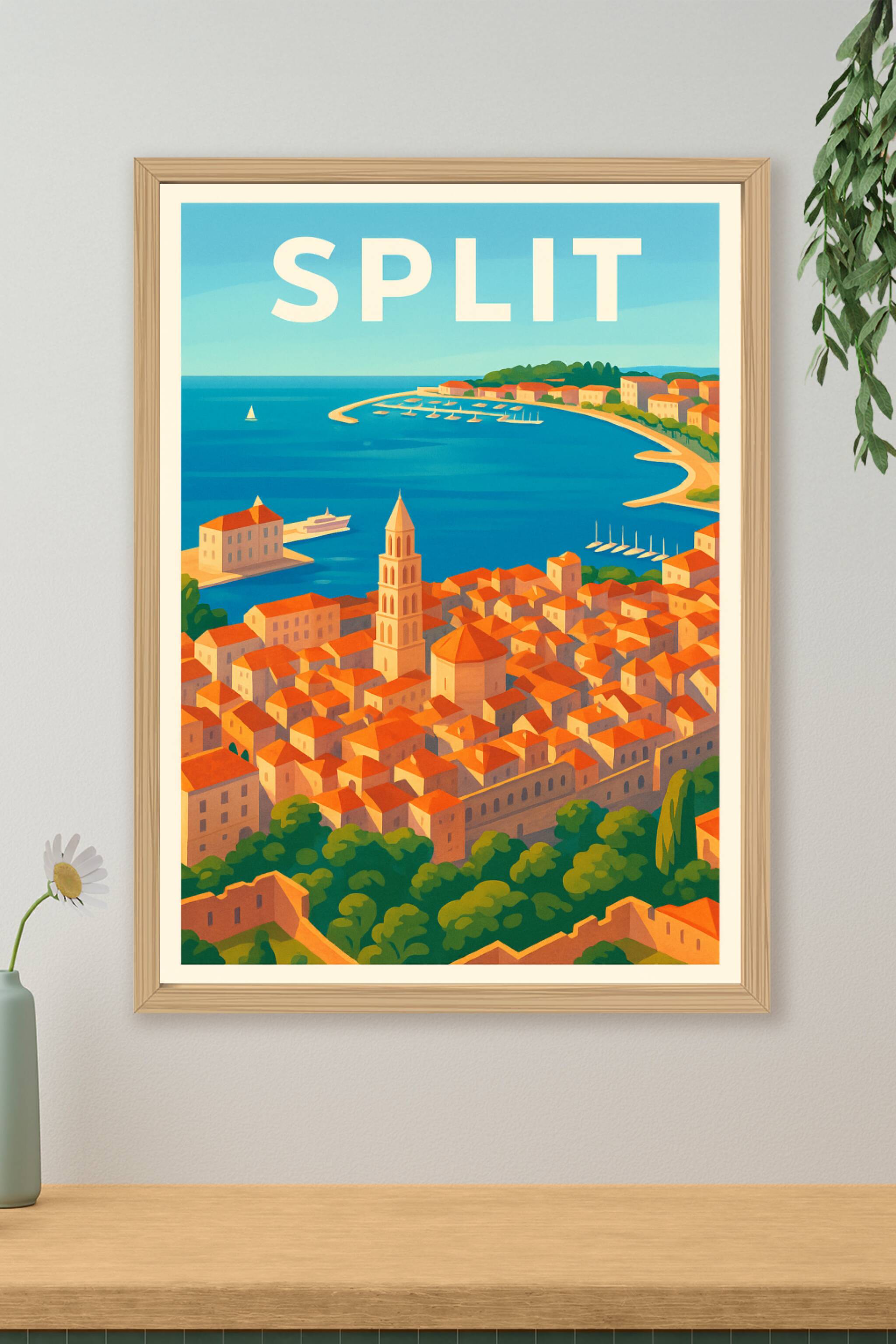 Affiche de Split - Charme Méditerranéen et Histoire Authentique