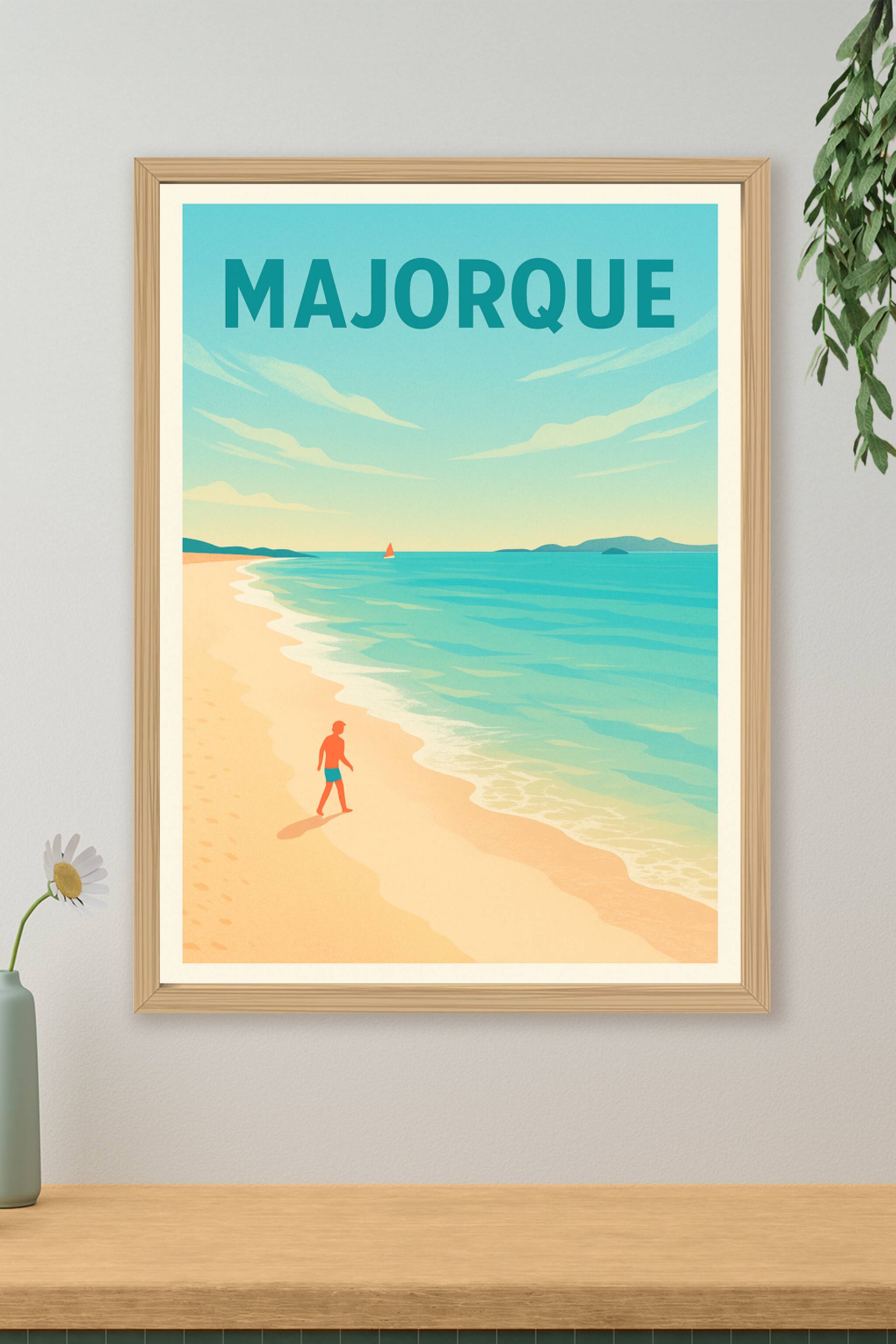 Affiche de Majorque - Évasion au bord de la mer