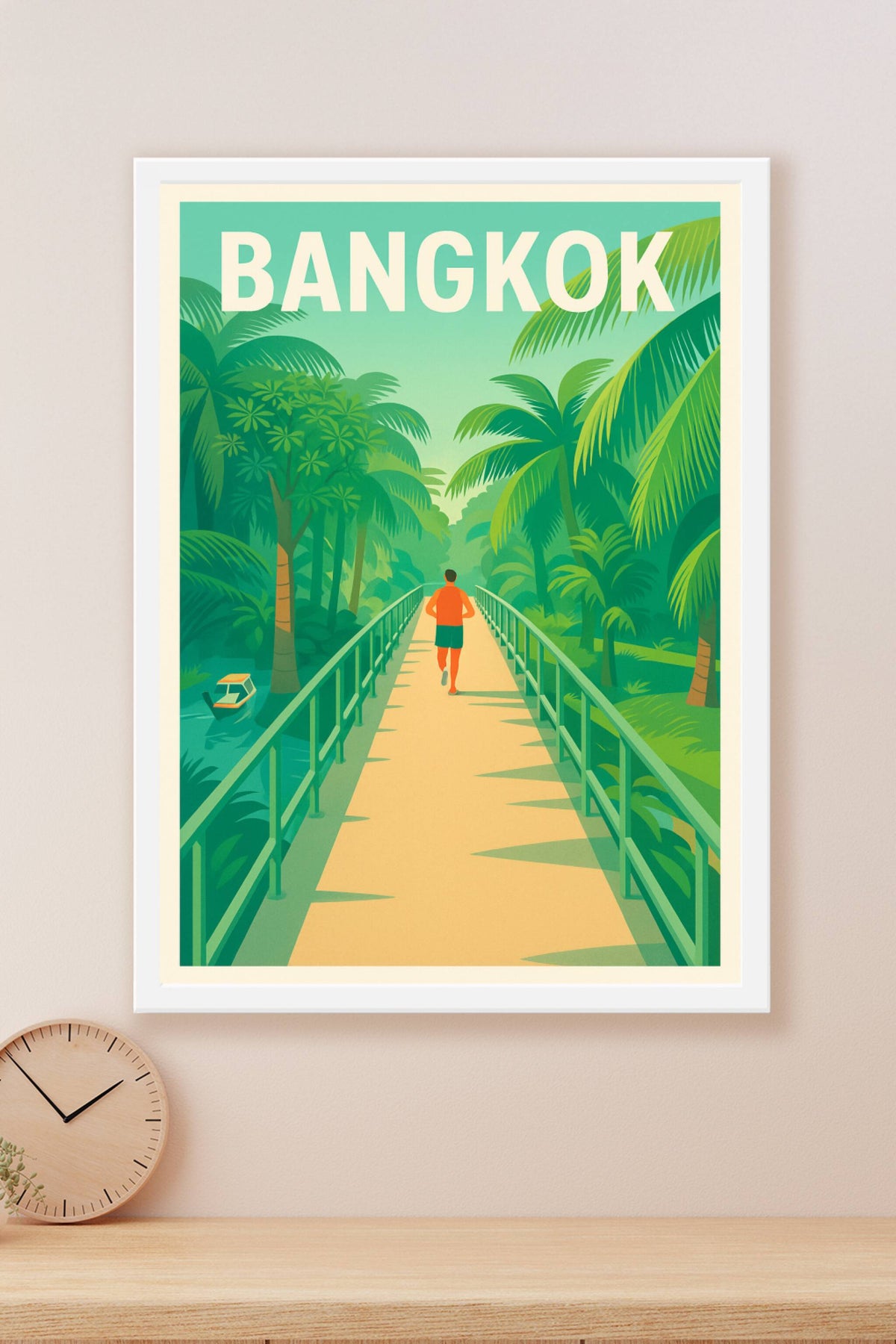 Affiche Bangkok — Échappée exotique entre nature et ville · poster d'art de Bangkok