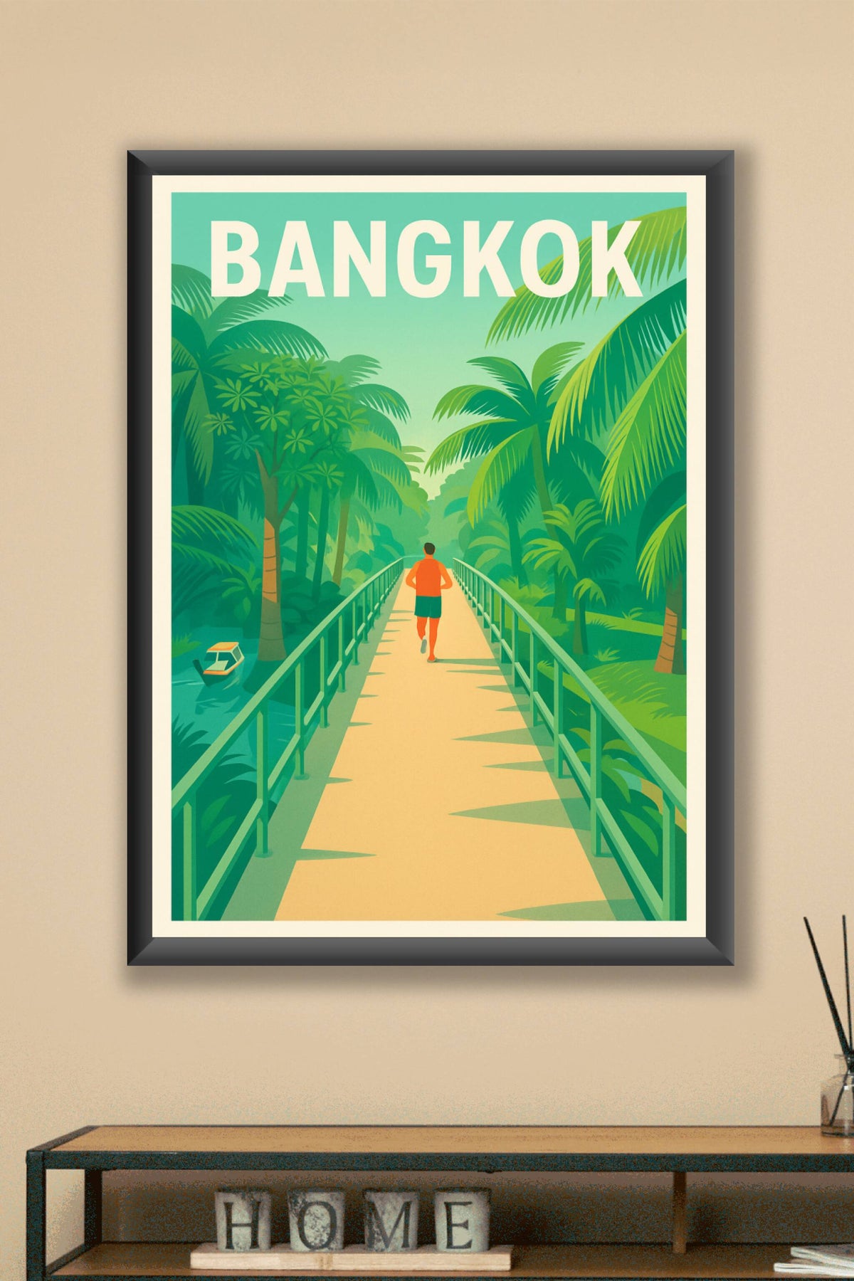 Affiche Bangkok — Échappée exotique entre nature et ville · poster d'art de Bangkok