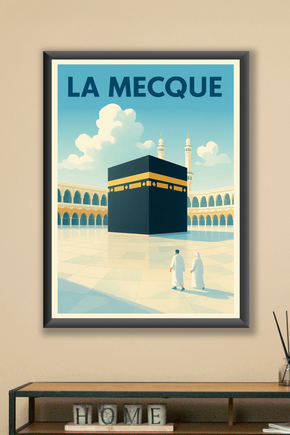 Affiche La Mecque — Splendeur et spiritualité au cœur du pèlerinage · poster d'art de La Mecque