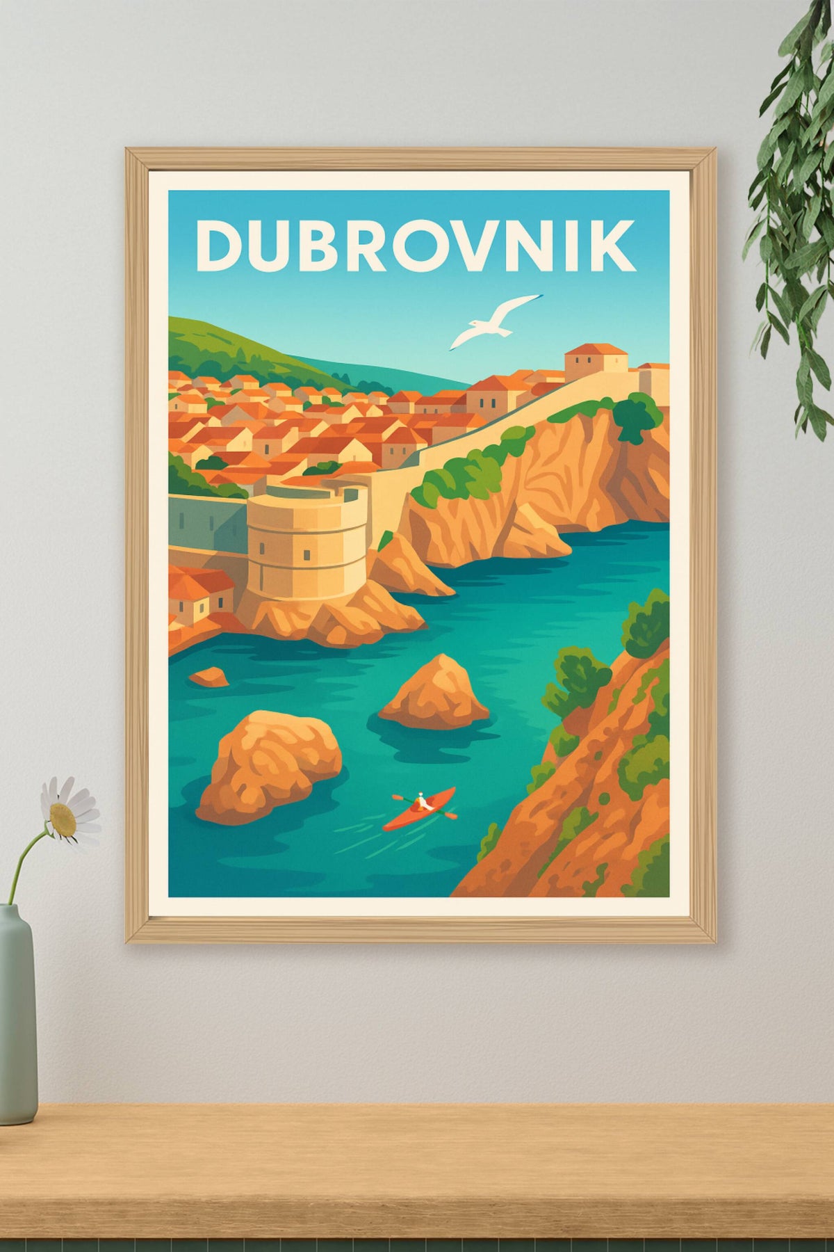Affiche Dubrovnik — Sentez la douceur de la Méditerranée · poster d'art de Dubrovnik