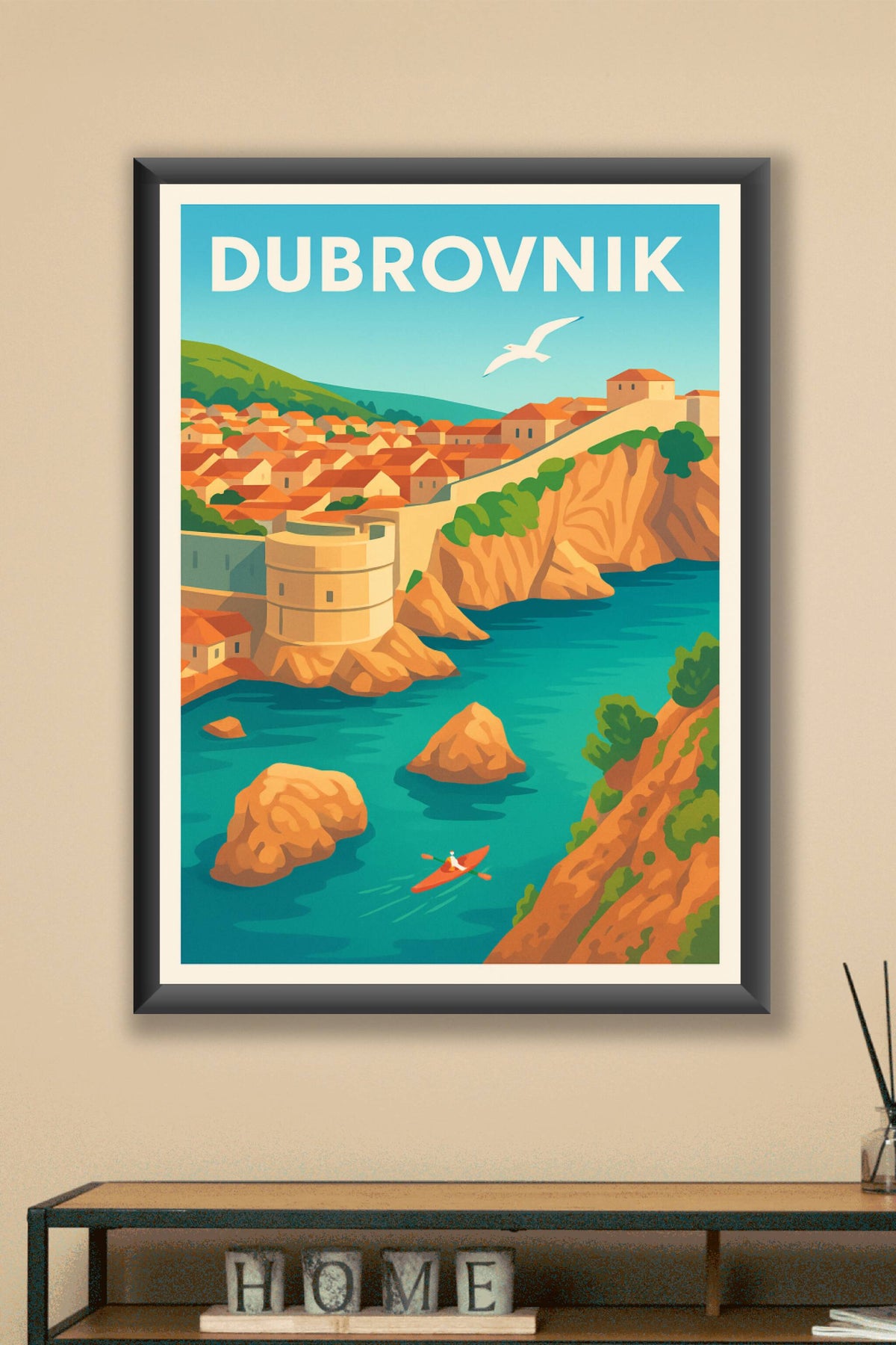 Affiche Dubrovnik — Sentez la douceur de la Méditerranée · poster d'art de Dubrovnik