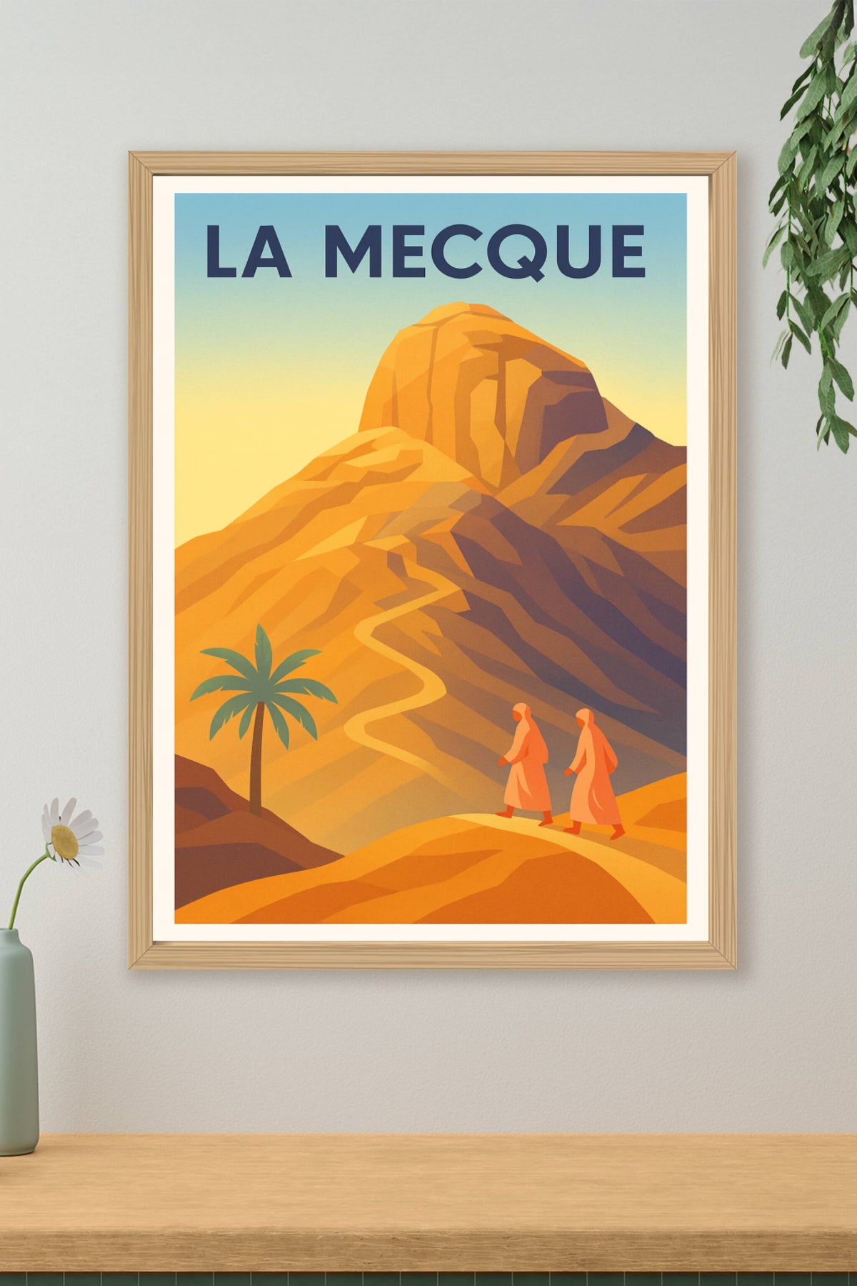 Affiche La Mecque — Voyage spirituel et mystique · poster d'art de La Mecque