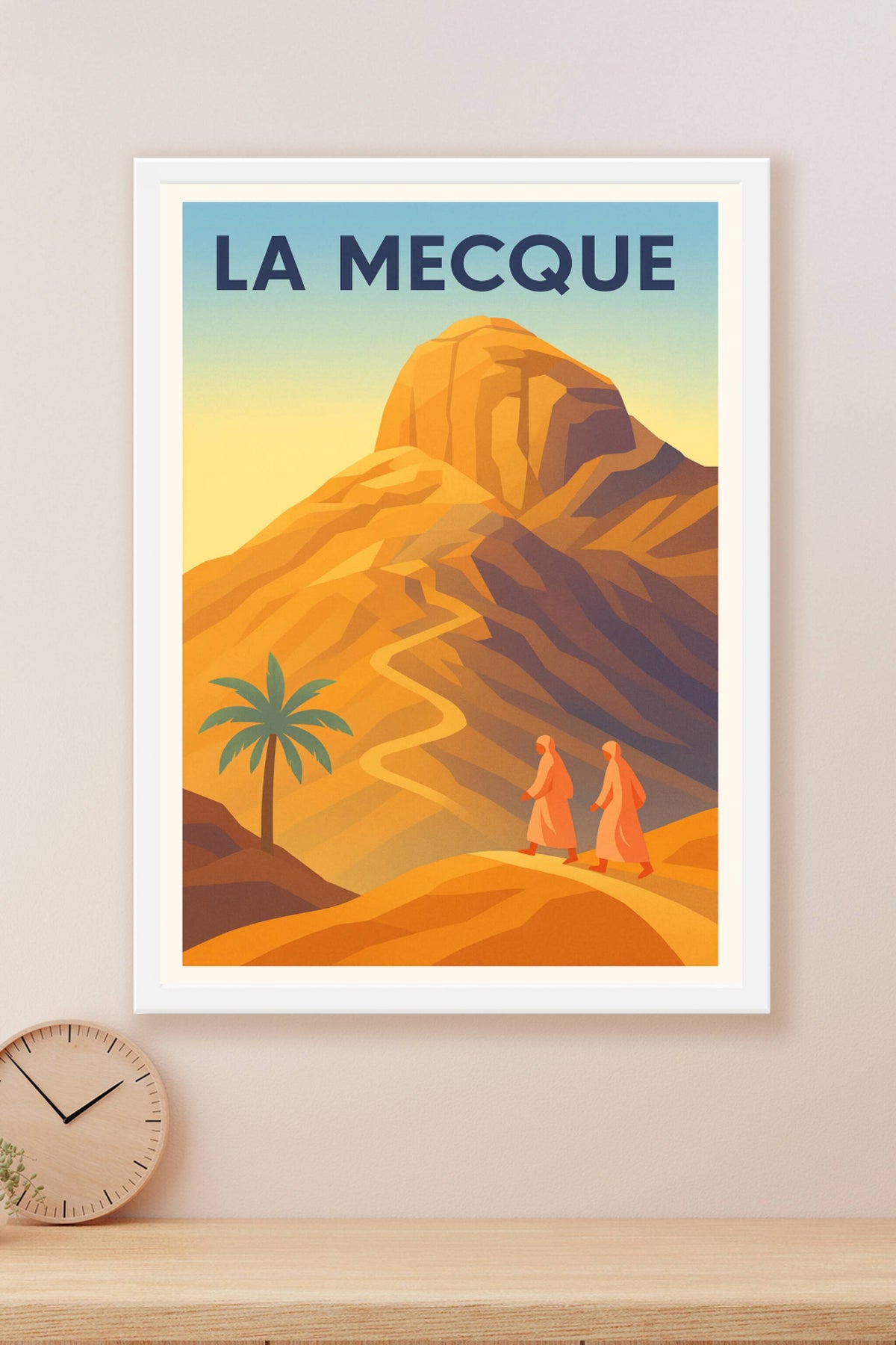 Affiche La Mecque — Voyage spirituel et mystique · poster d'art de La Mecque