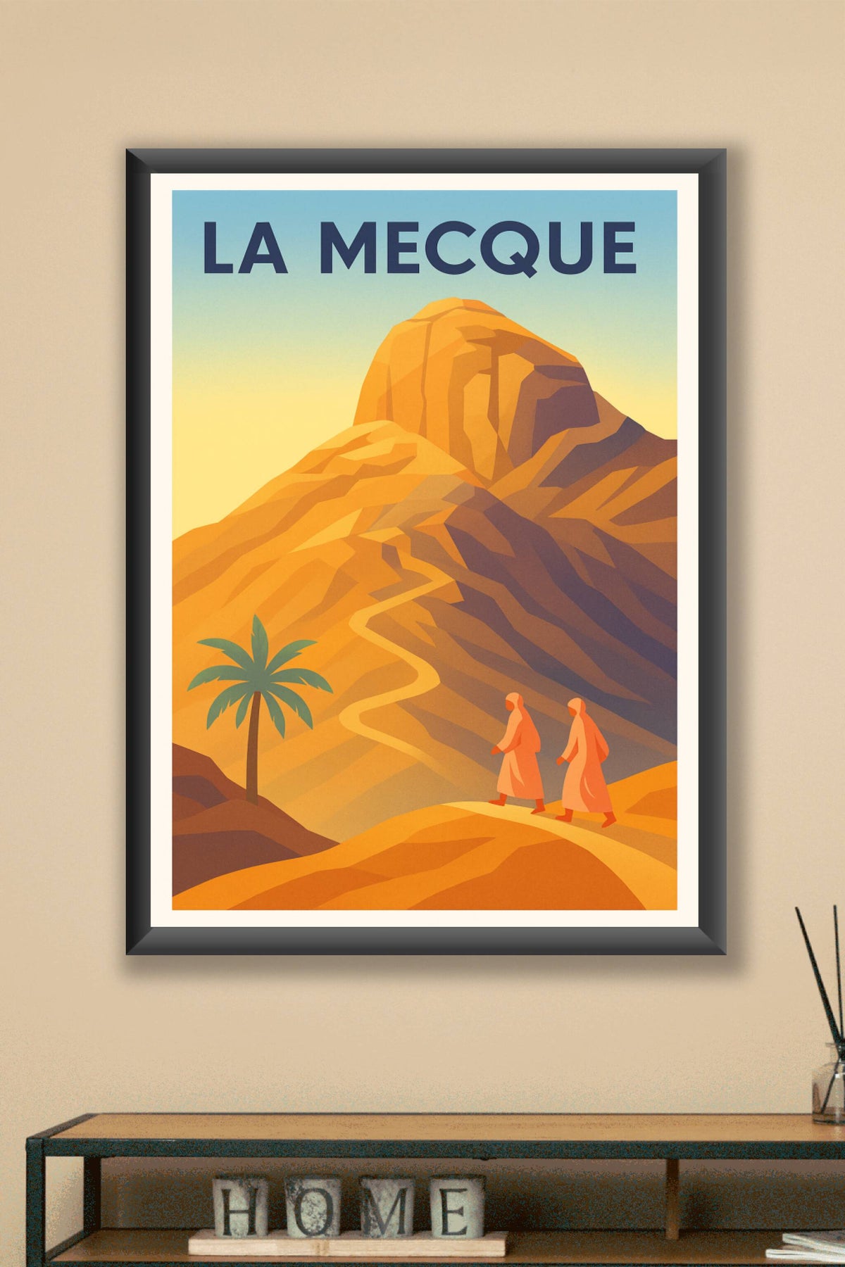 Affiche La Mecque — Voyage spirituel et mystique · poster d'art de La Mecque