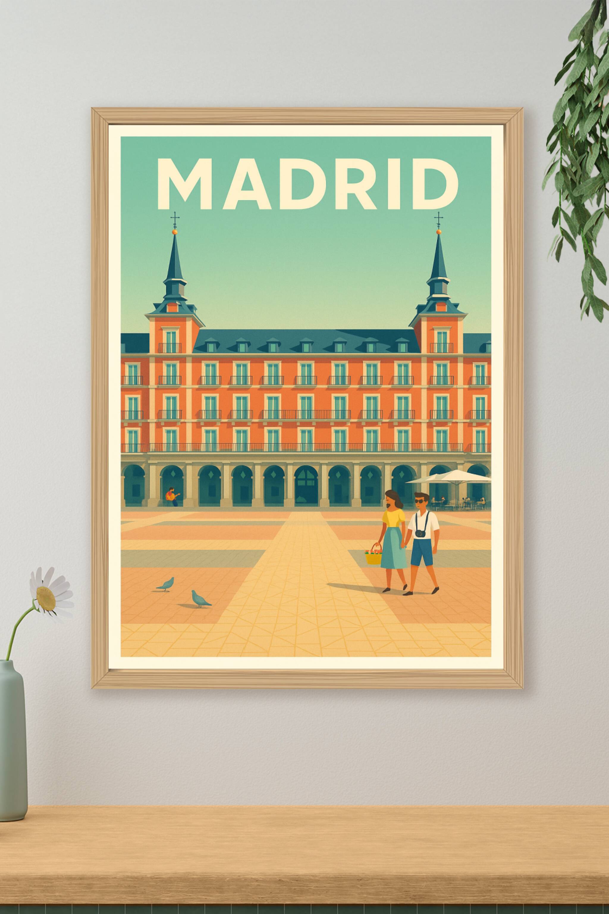 Affiche de Madrid - Élégance et charme intemporel
