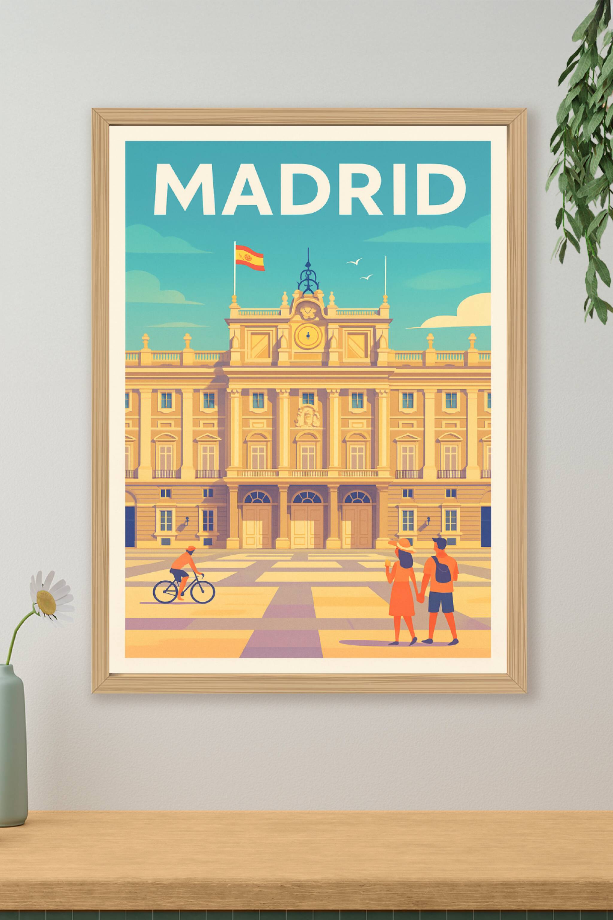 Affiche de Madrid - L'élégance du Palais Royal à portée de main