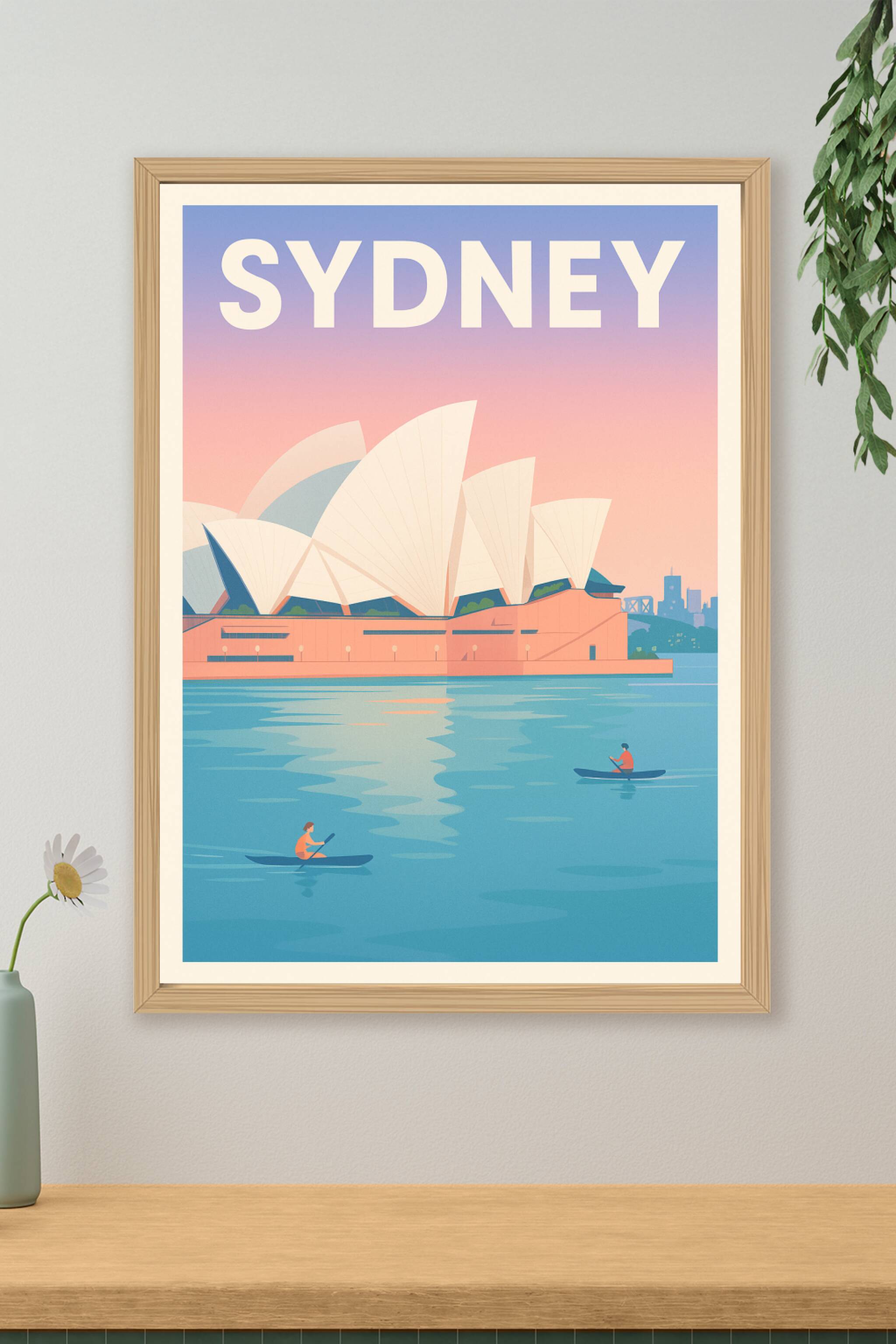 Affiche de Sydney - L'élégance emblématique au crépuscule