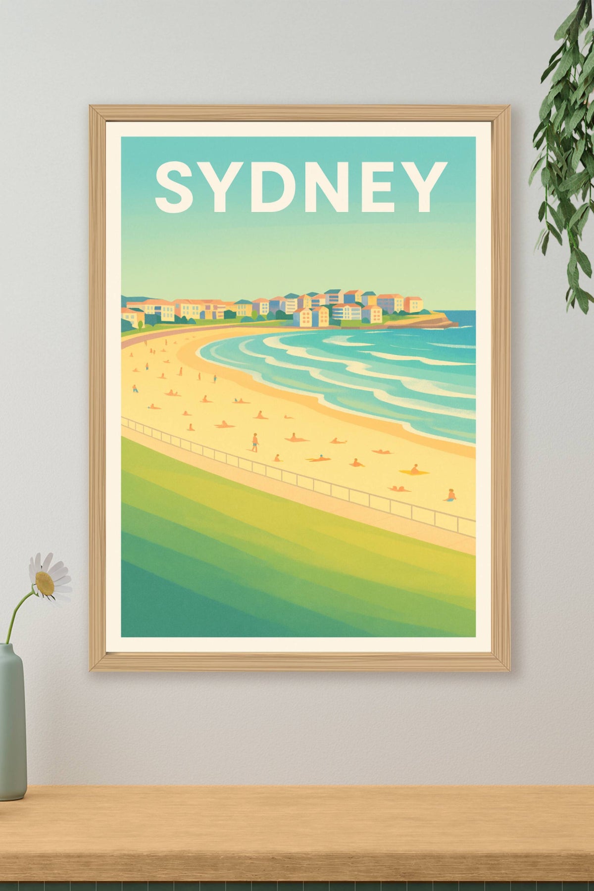 Affiche Sydney — Évasion ensoleillée au bord de la mer · poster d'art de Sydney