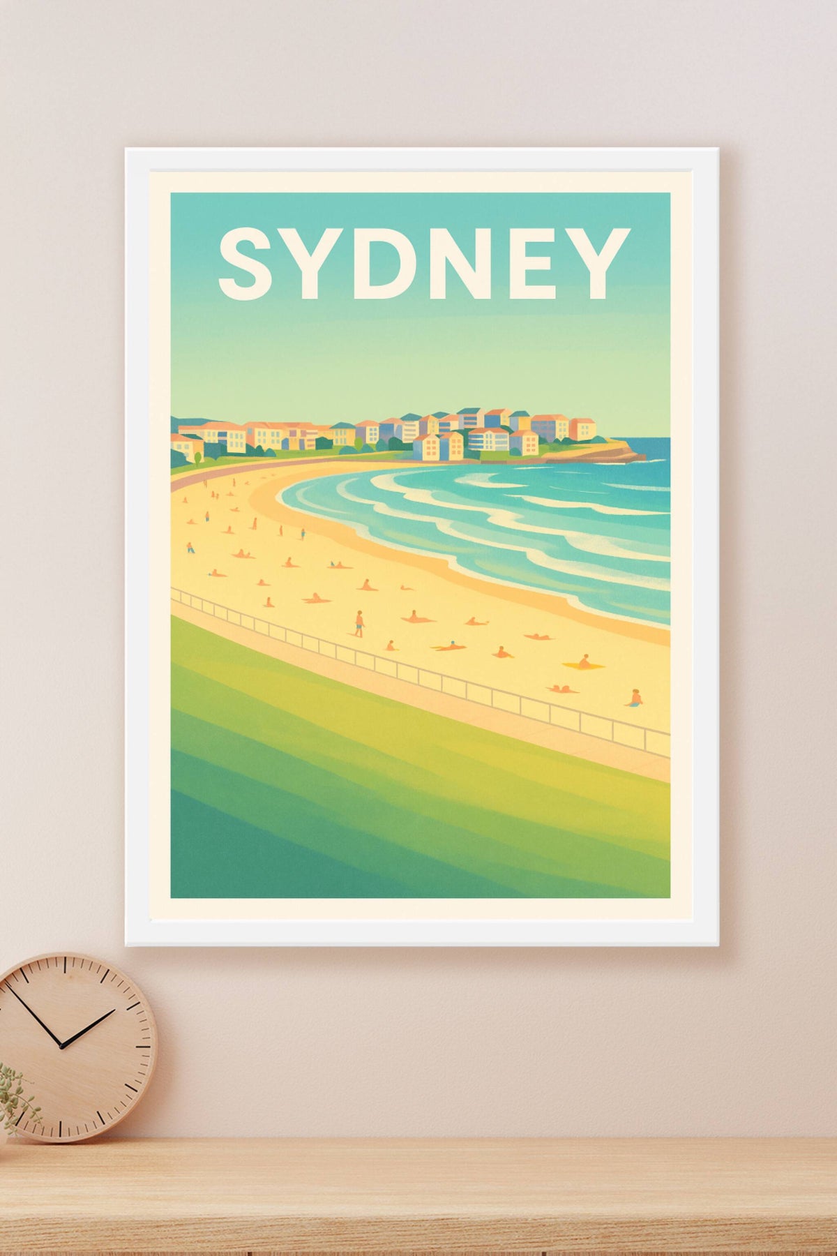 Affiche Sydney — Évasion ensoleillée au bord de la mer · poster d'art de Sydney
