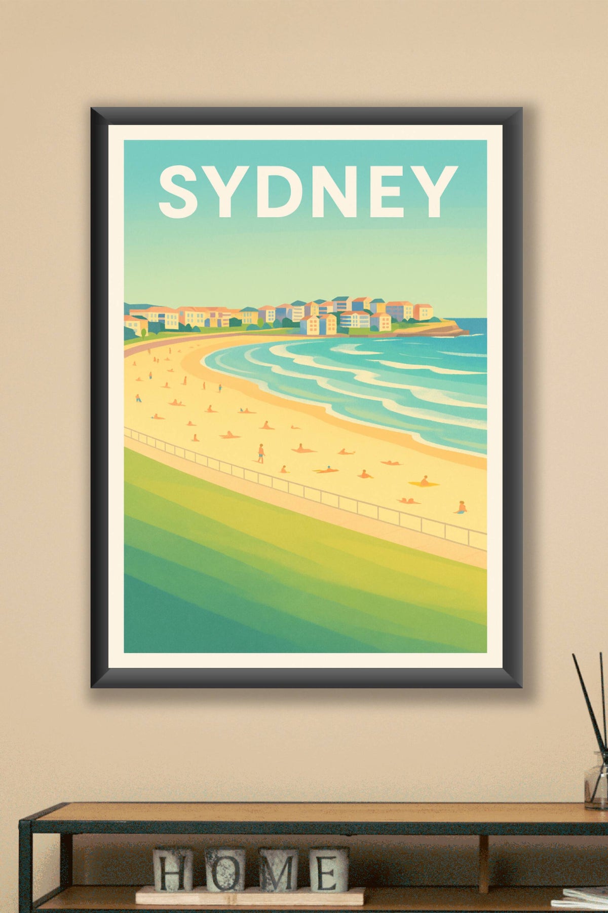Affiche Sydney — Évasion ensoleillée au bord de la mer · poster d'art de Sydney