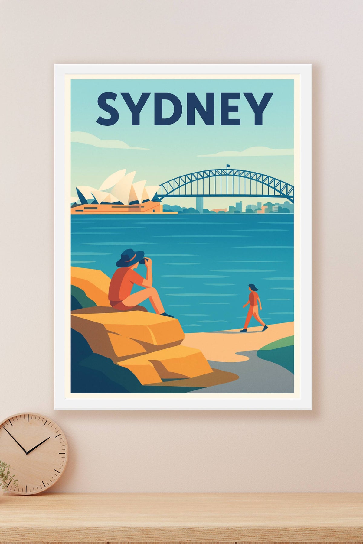 Affiche Sydney — Vue emblématique entre terre et mer · poster d'art de Sydney