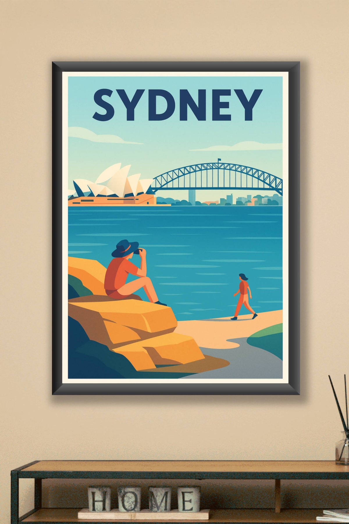 Affiche Sydney — Vue emblématique entre terre et mer · poster d'art de Sydney