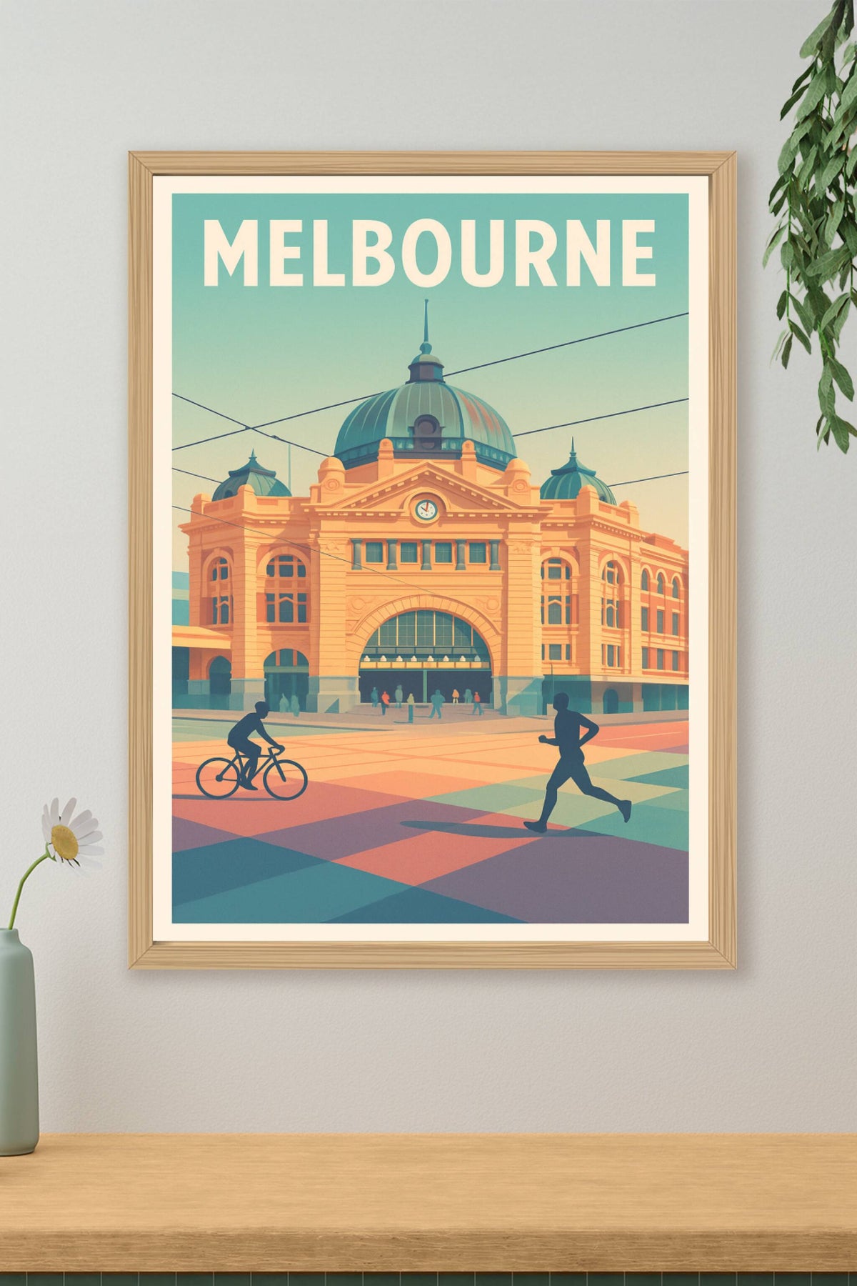 Affiche Melbourne — L'énergie vibrante de la ville · poster d'art de Melbourne