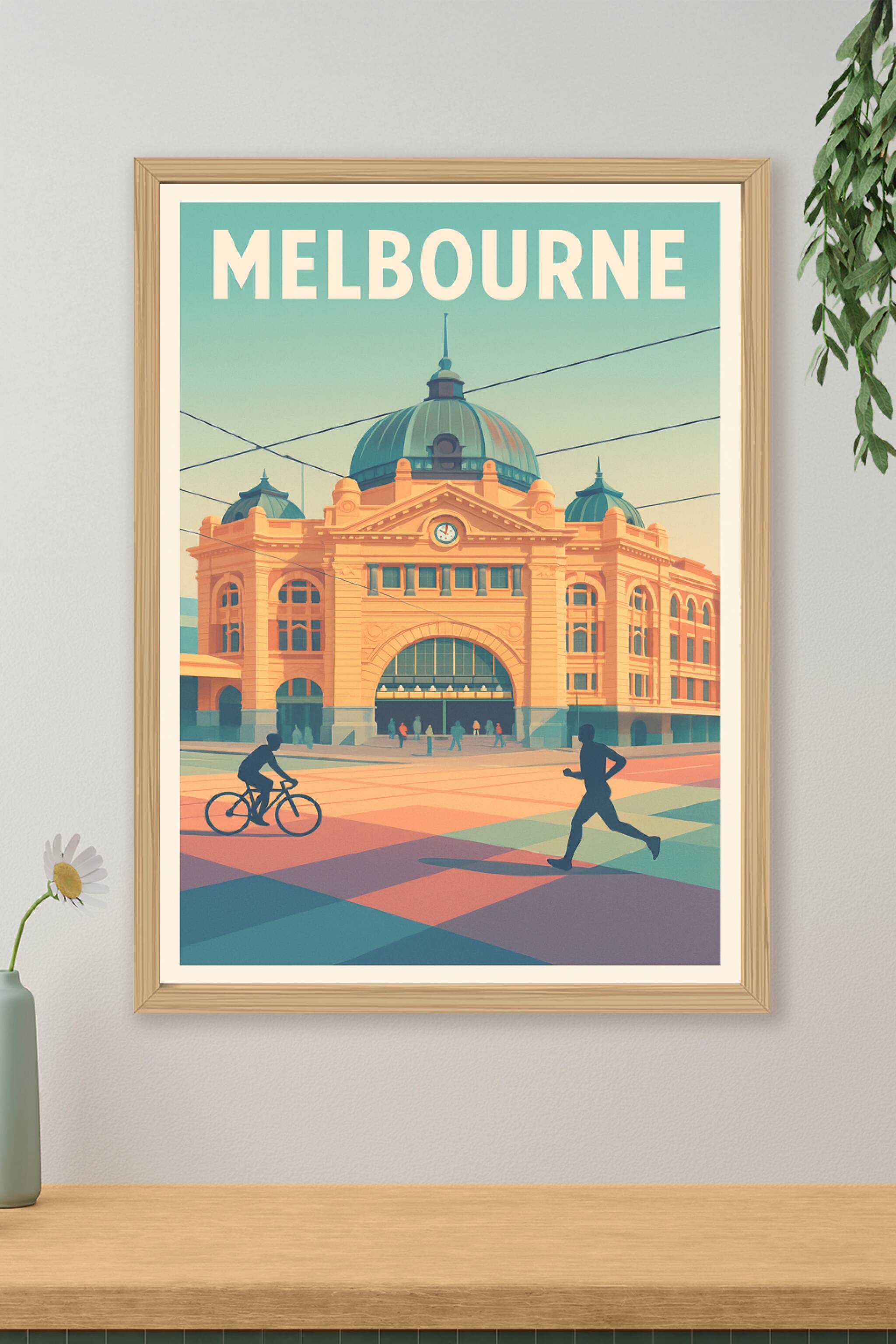 Affiche de Melbourne - L'énergie vibrante de la ville