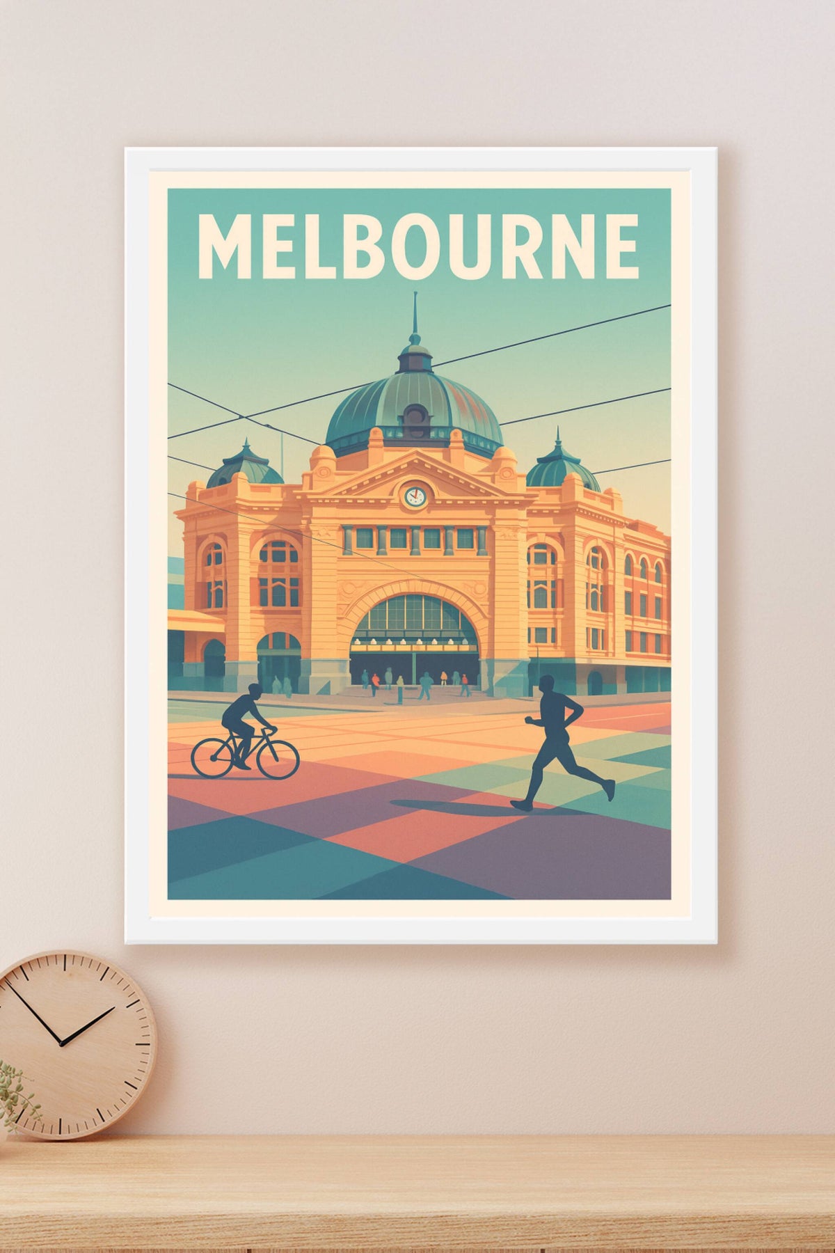 Affiche Melbourne — L'énergie vibrante de la ville · poster d'art de Melbourne